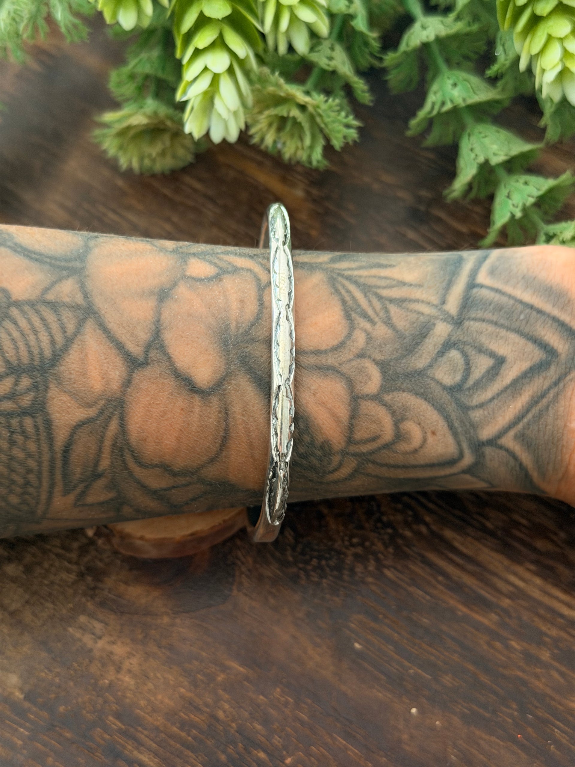 Navajo Made Sterling Silver Cuff Bracelet
