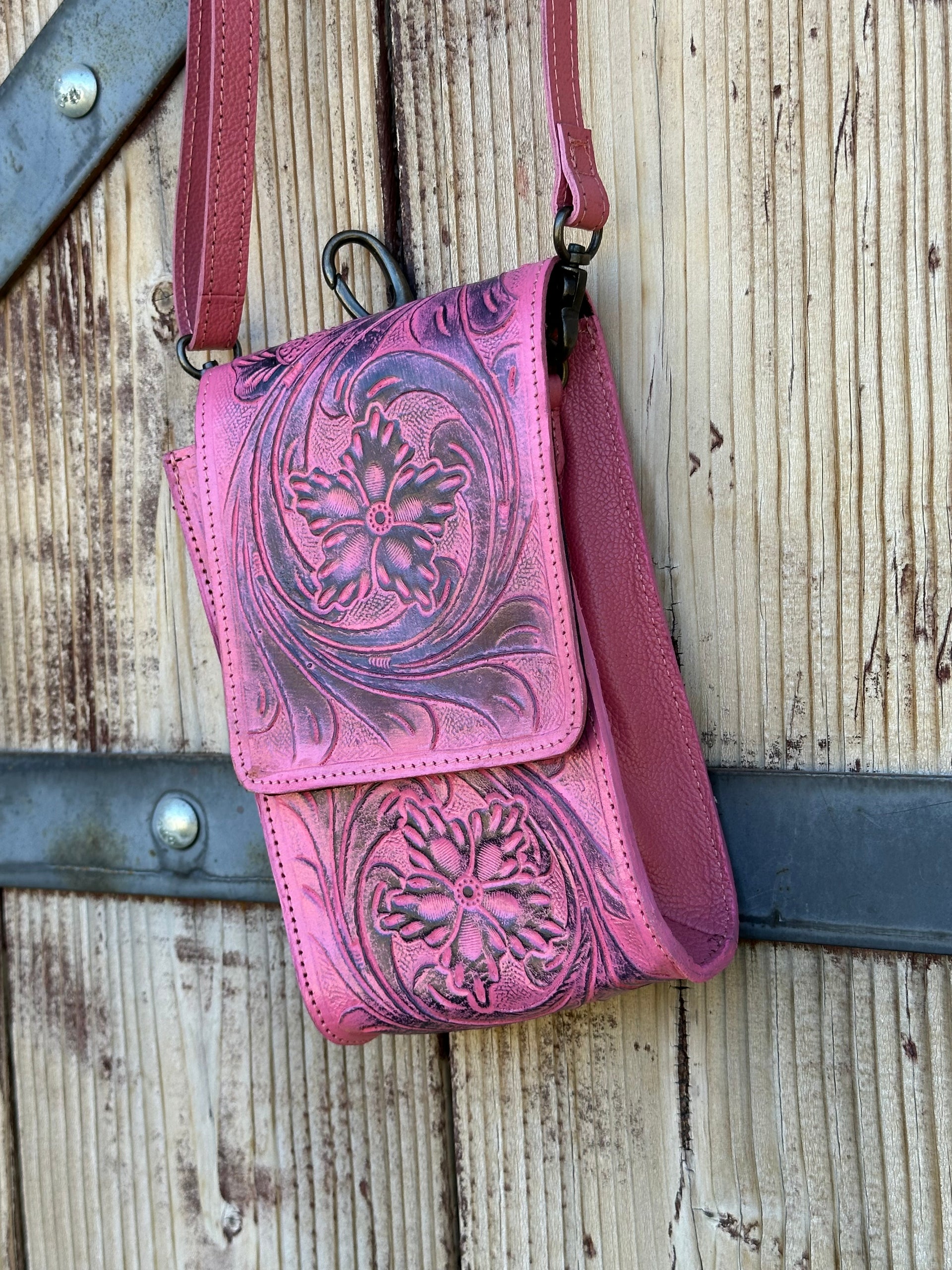Genuine Tooled Leather Purse