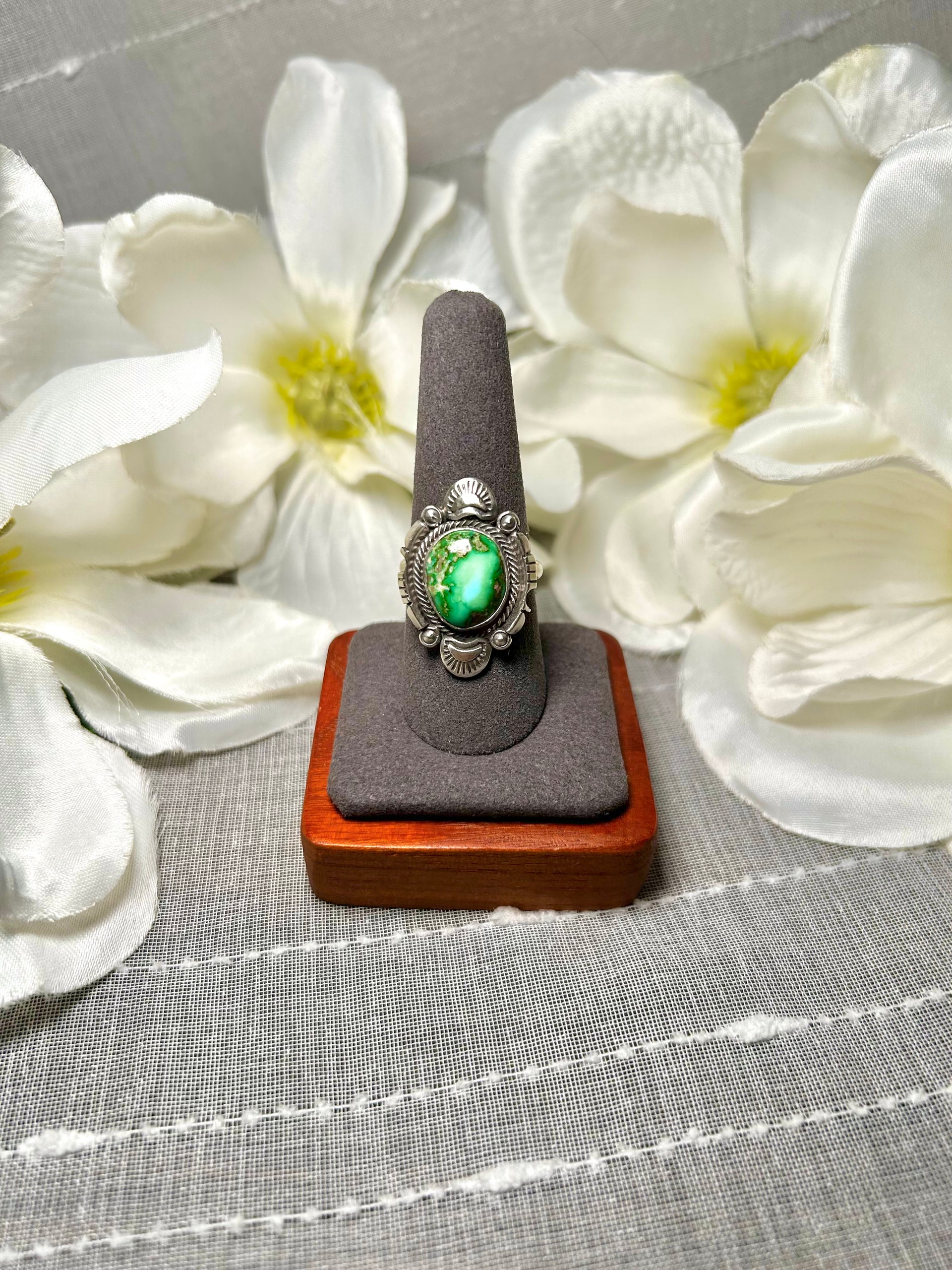Daniel Benally Sonoran Gold & Sterling Silver Ring Size 8.75