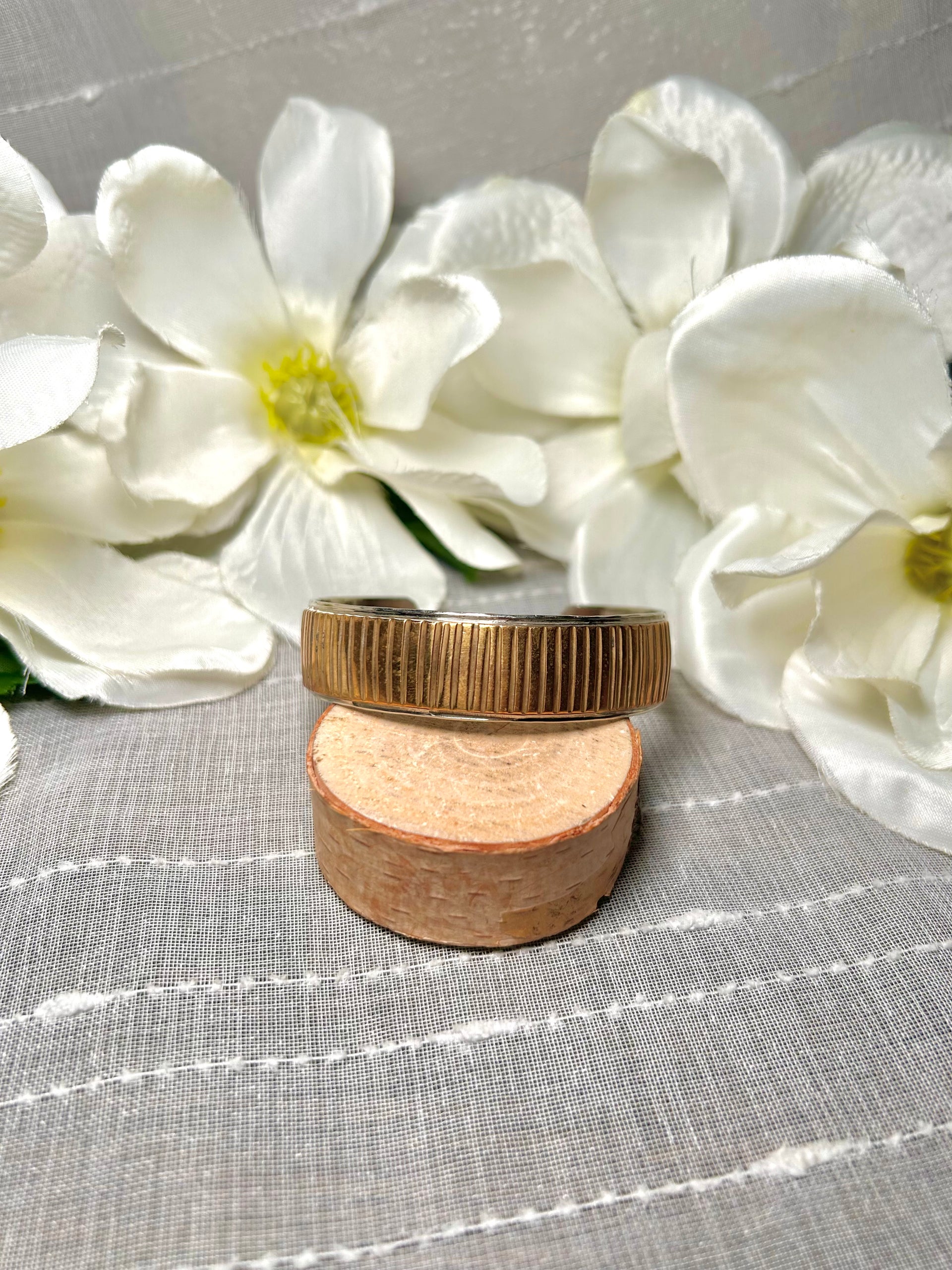 Navajo Made Nickel Silver Cuff Bracelet