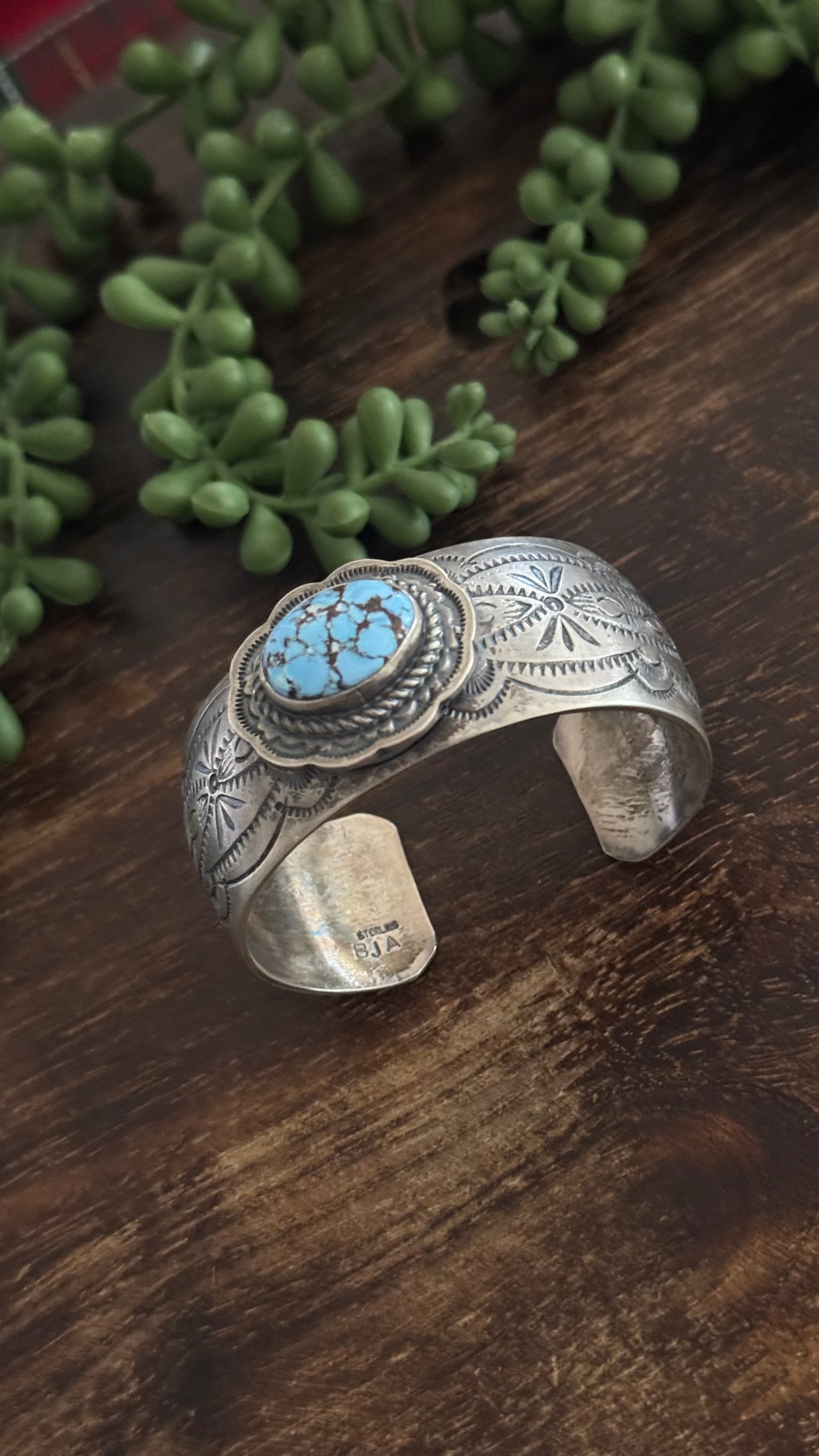 Boyd Ashley Golden Hills Turquoise & Sterling Silver Cuff Bracelet