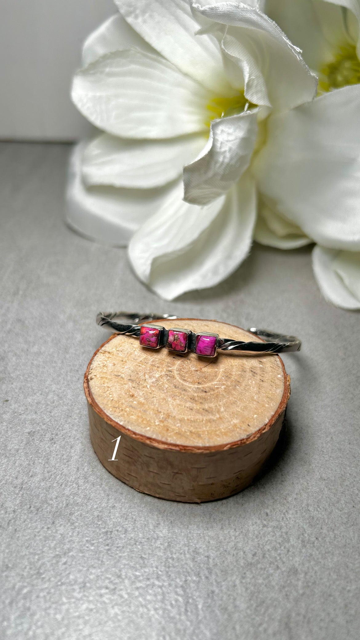 Duane Smith Mohave Turquoise & Sterling Silver Cuff Bracelet