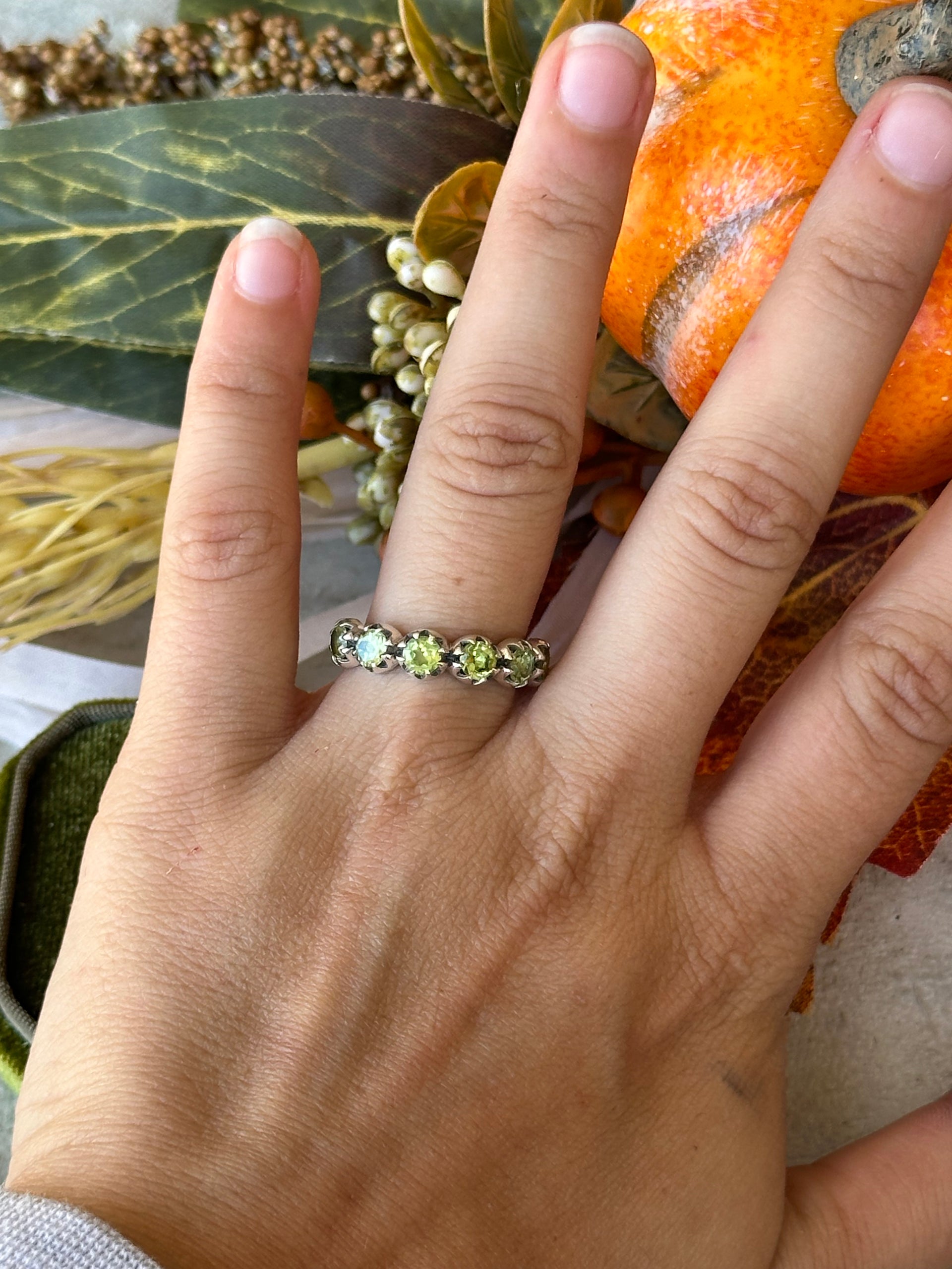 Southwest Handmade Peridot & Sterling Silver Ring