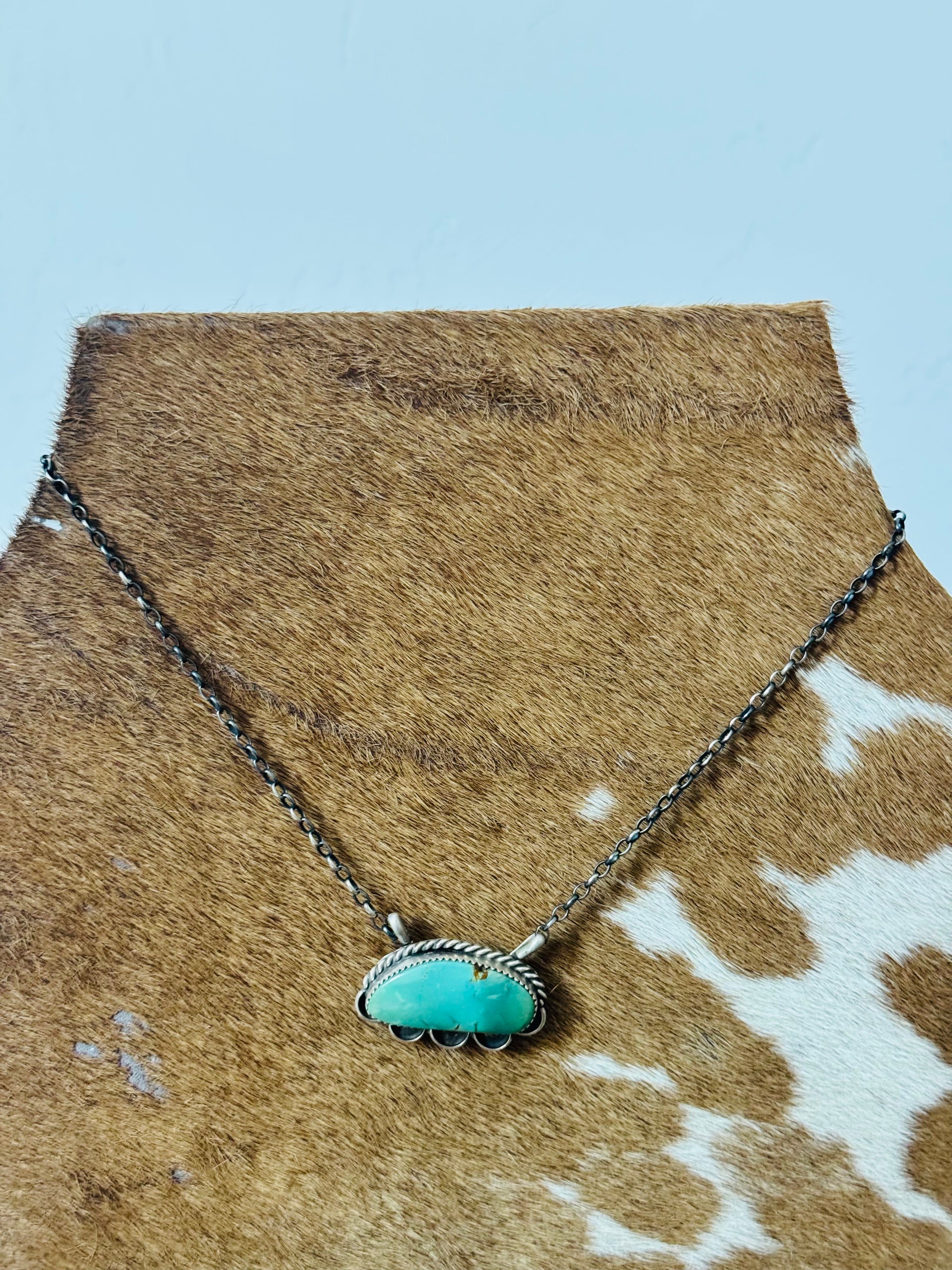 Juanita Mcdonal Kingman Turquoise & Sterling Silver Necklace