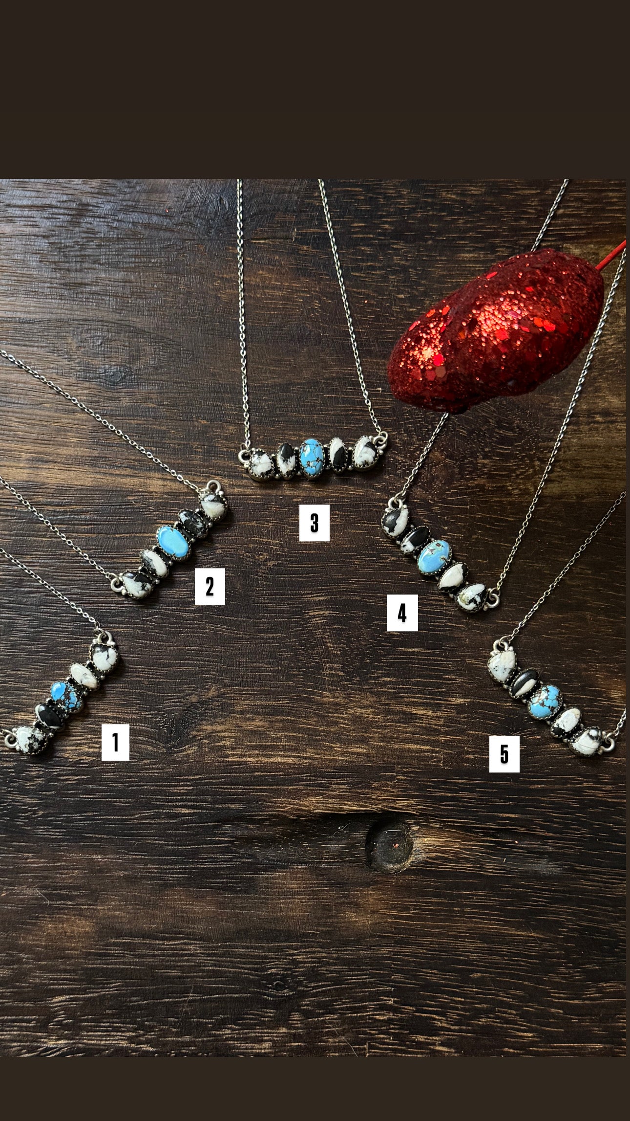 Southwest Handmade Multi Stone & Sterling Silver Necklace