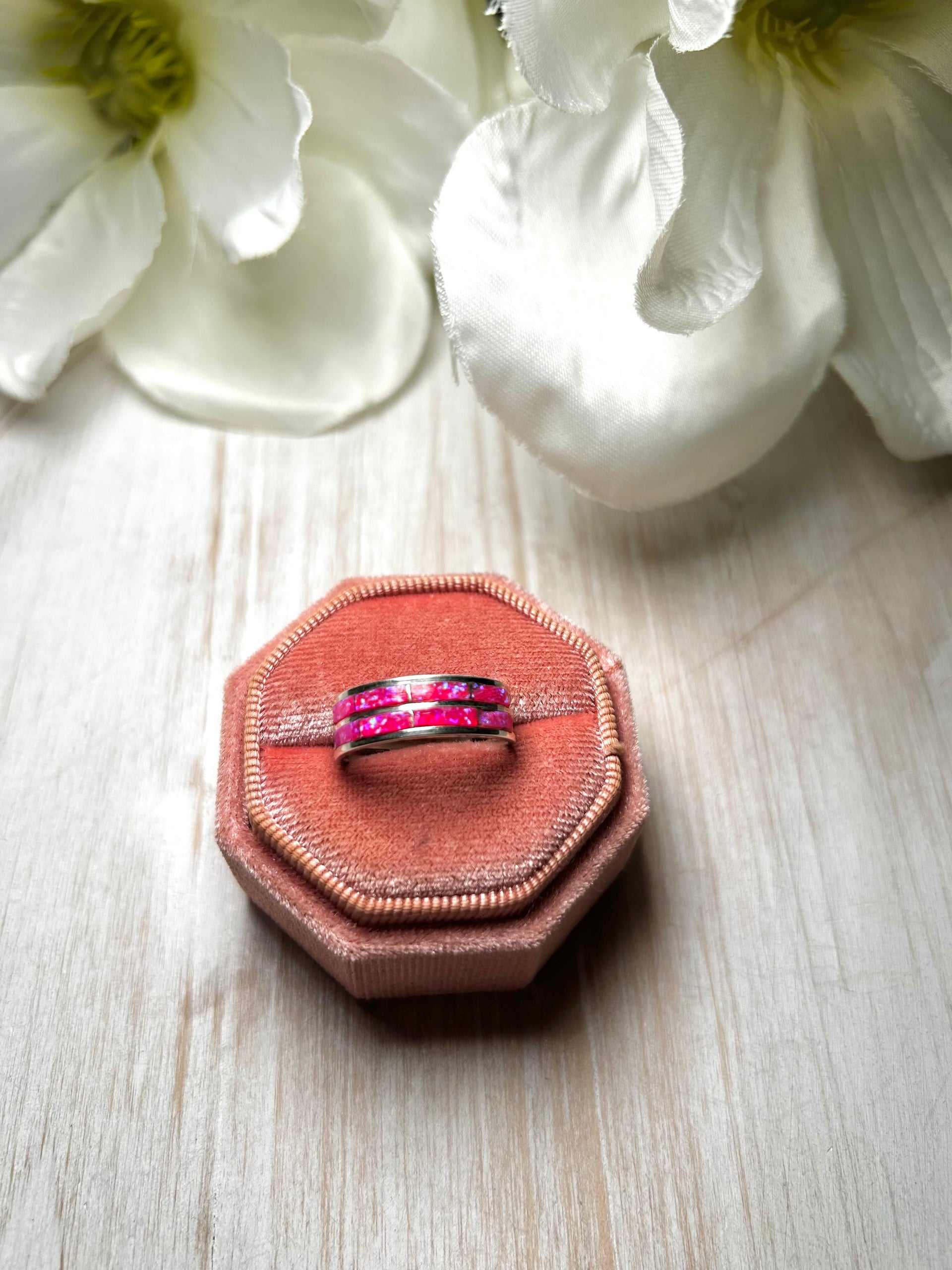 Navajo Made Opal & Sterling Silver Ring