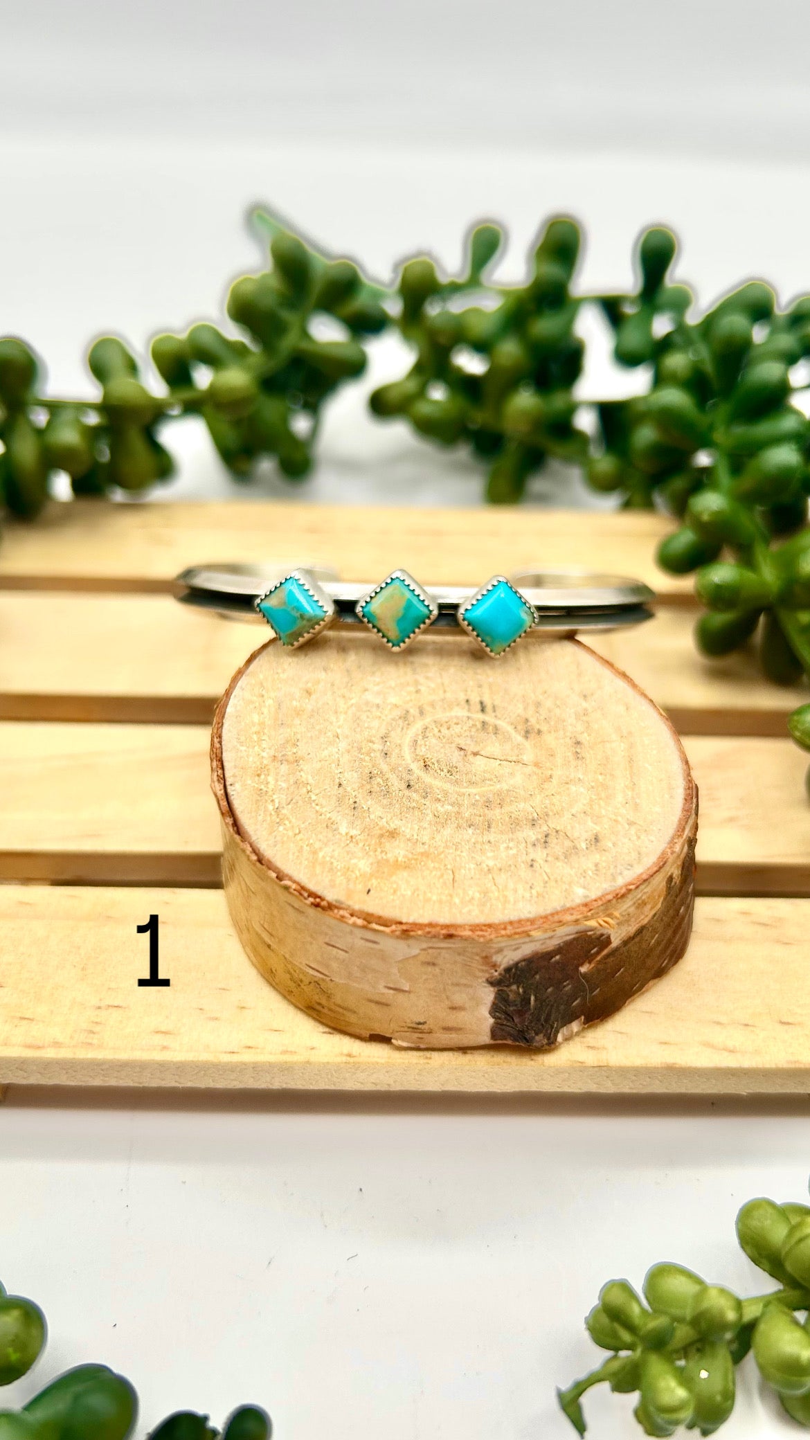Junior Begay Kingman Turquoise & Sterling Silver Cuff Bracelet