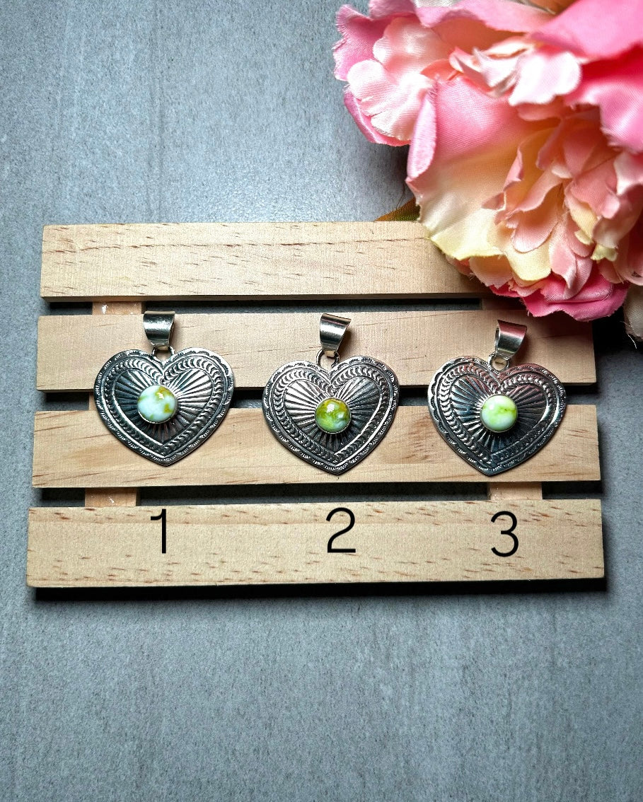 Jereme Delgarito Palomino & Sterling Silver Pendant