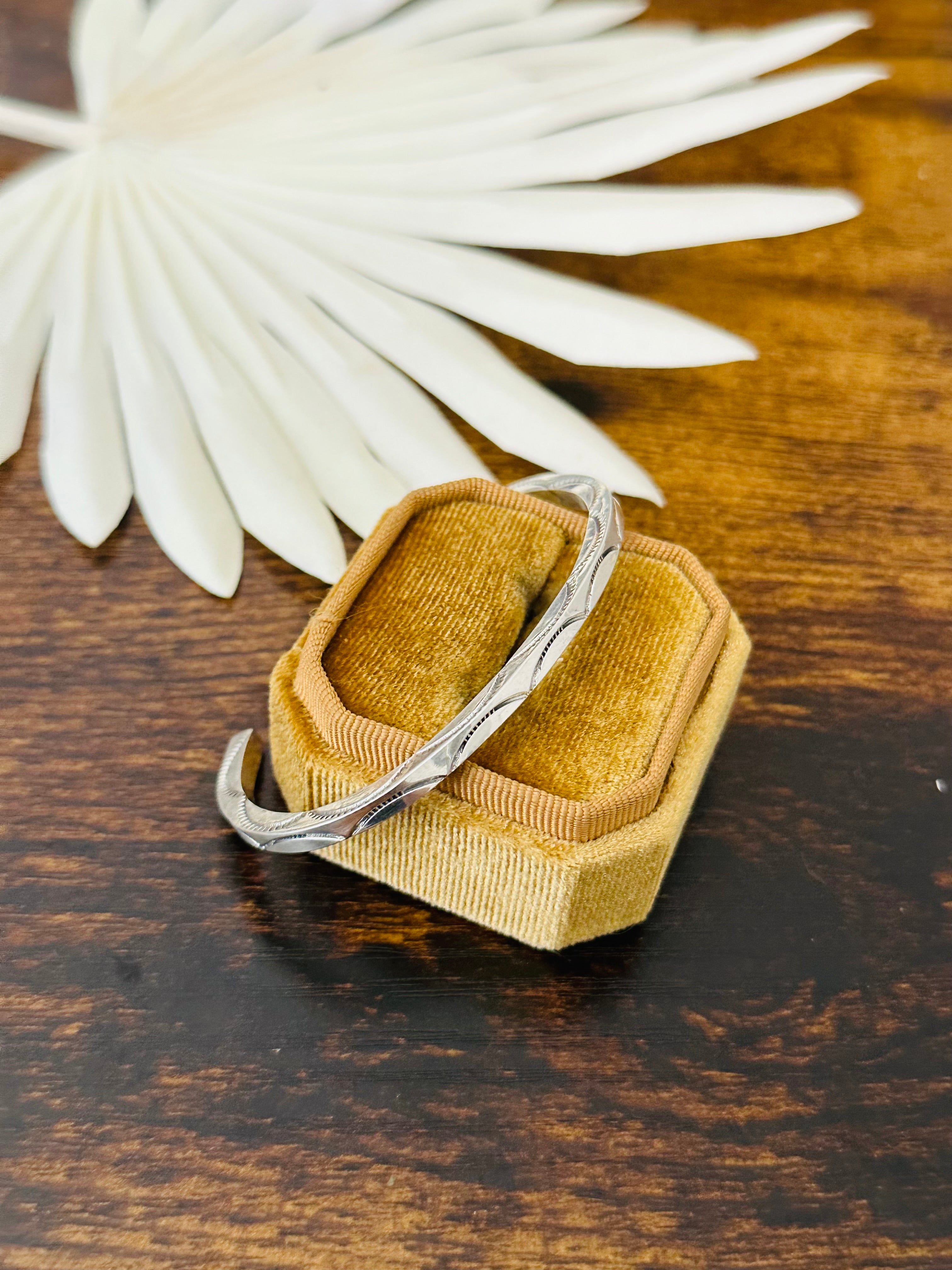 Navajo Made Sterling Silver Cuff Bracelet