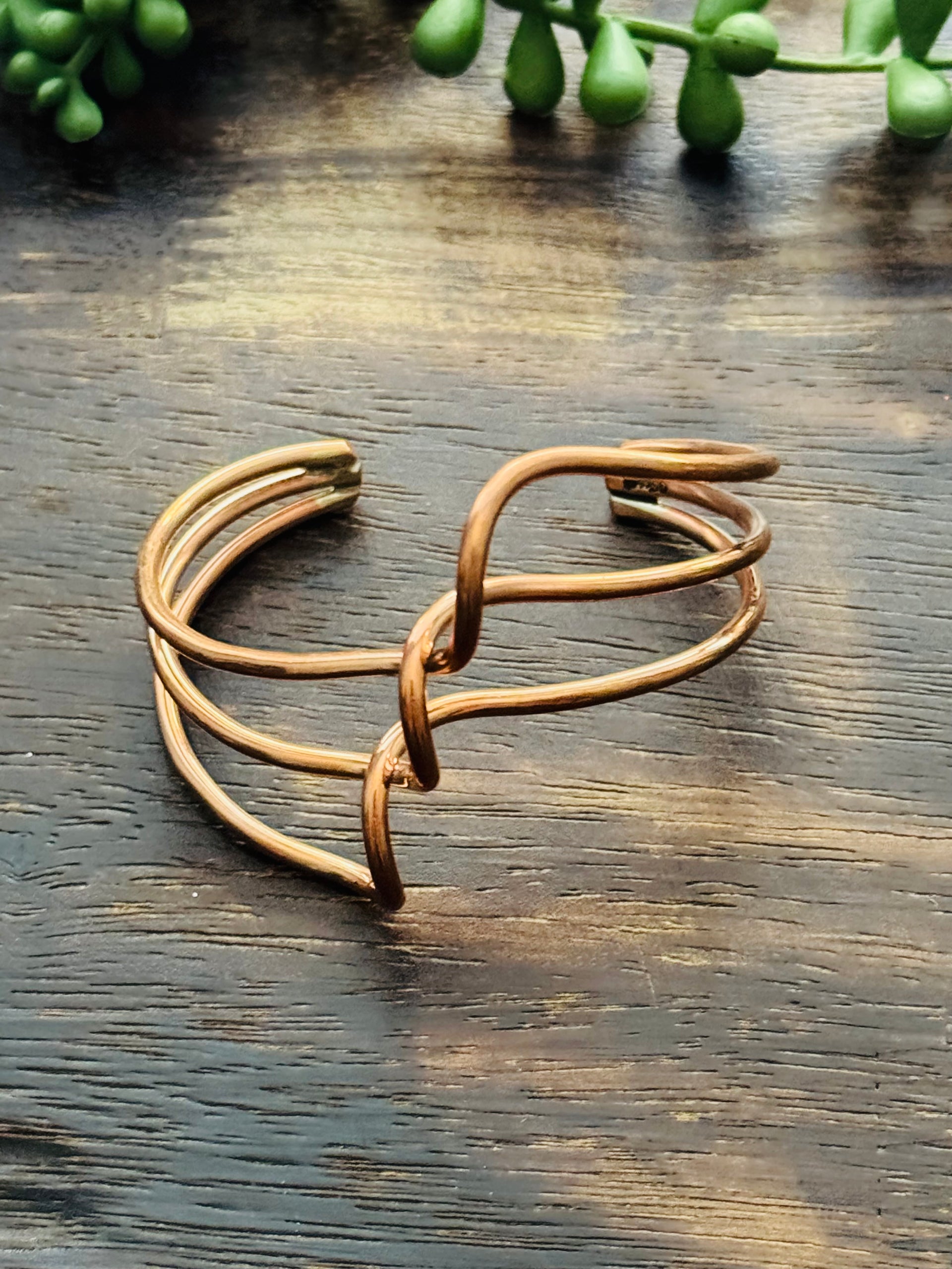 Navajo Made Copper Cuff Bracelet