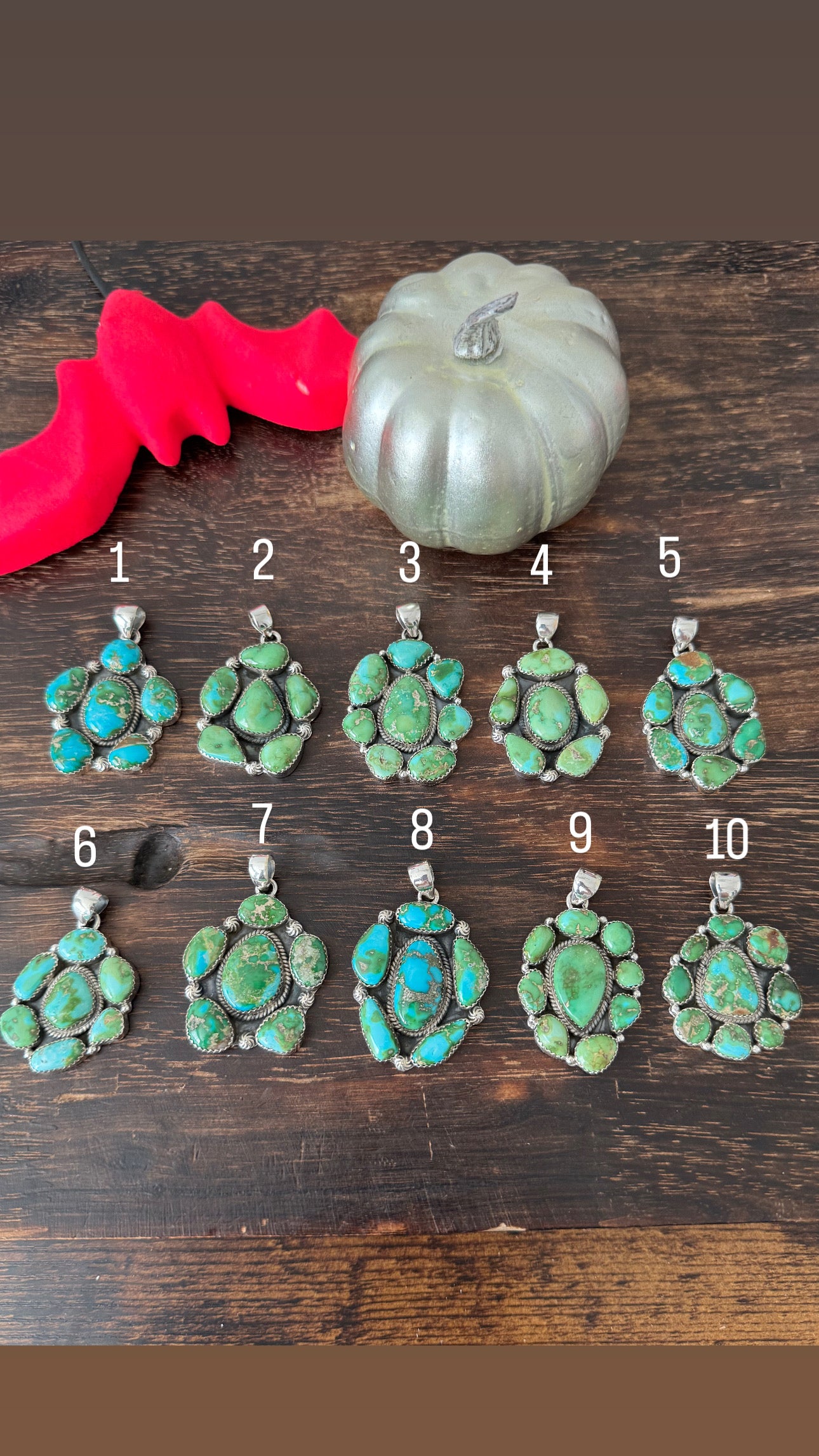 Southwest Handmade Sonoran Mountain Turquoise & Sterling Silver Pendant