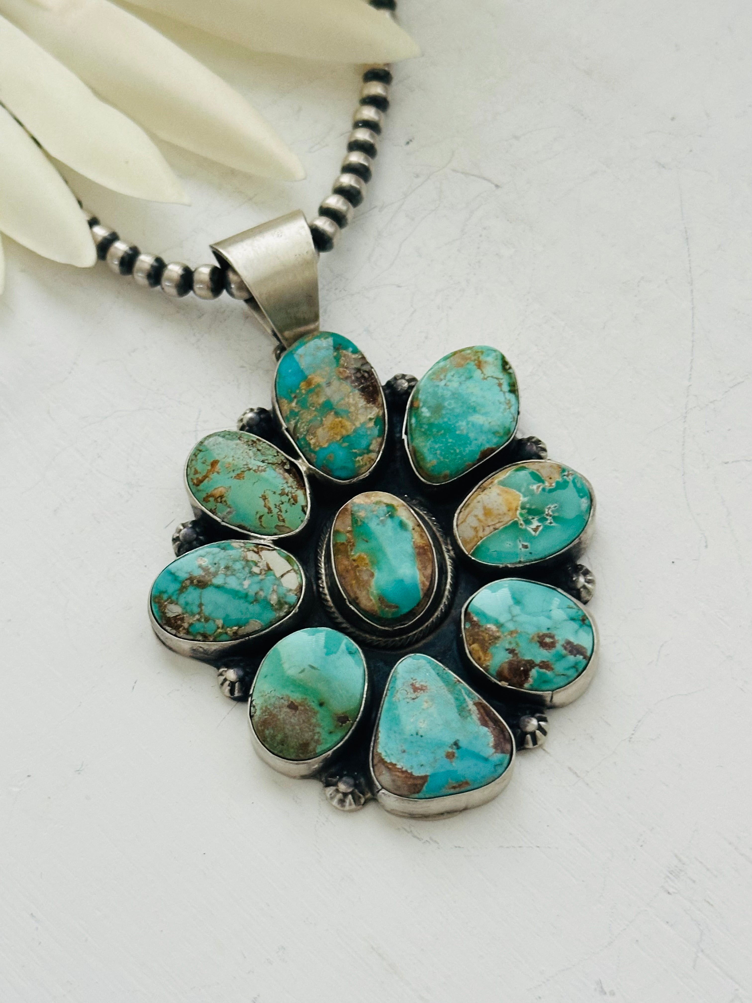 Bobby Johnson Royston Turquoise & Sterling Silver Pendant