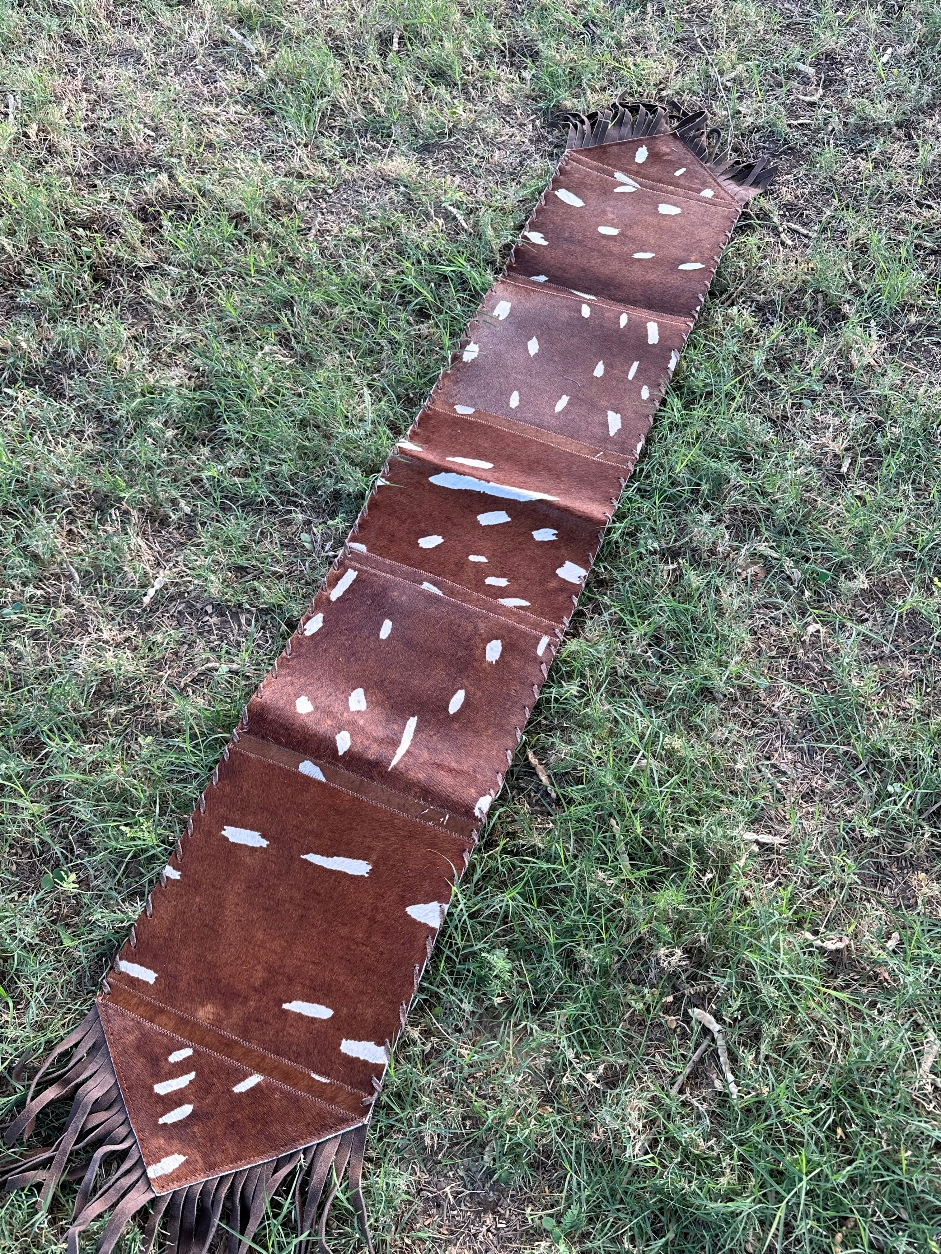 Genuine Leather Cowhide Table Runner