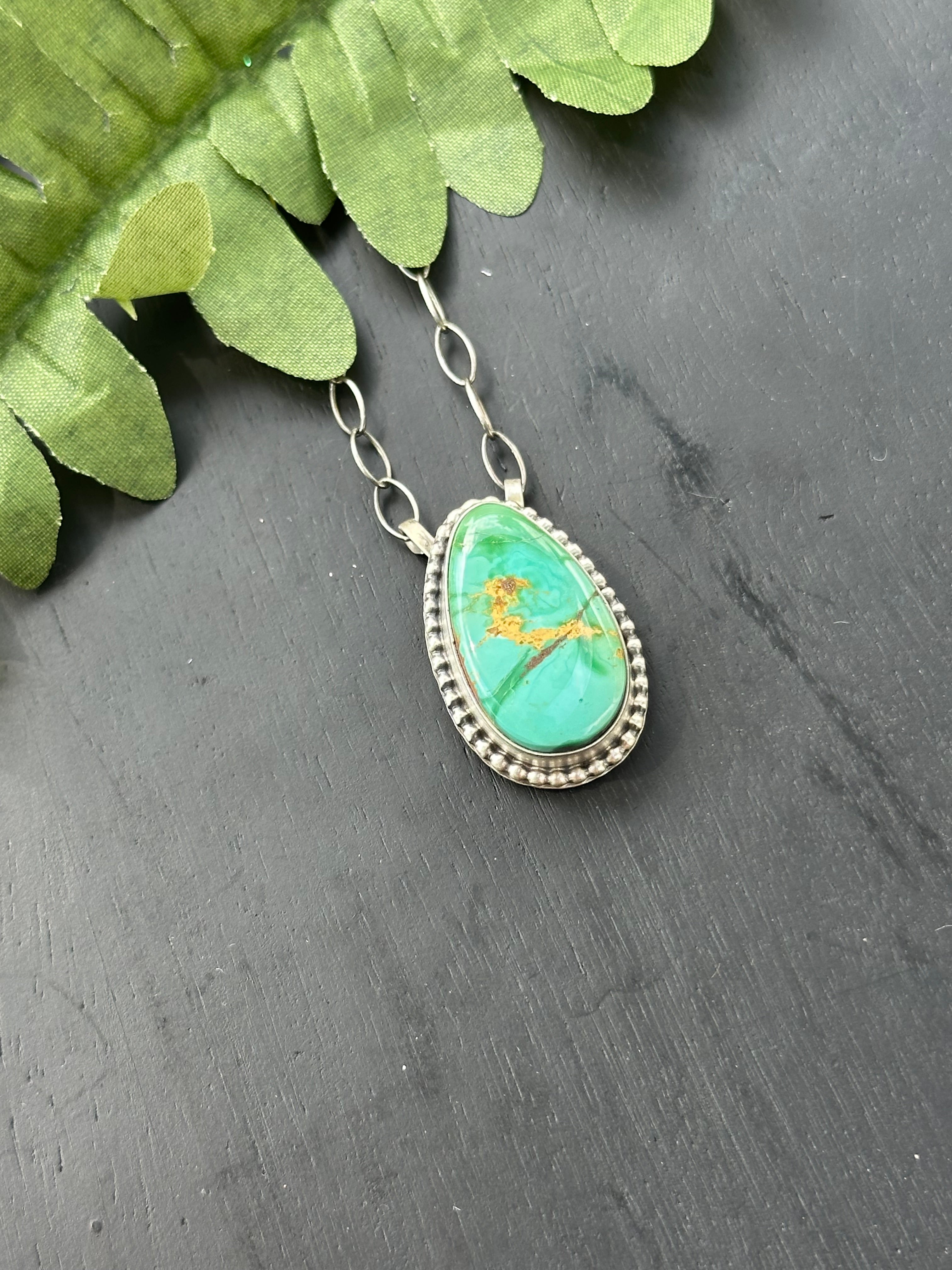 Marie Tsosie Royston Turquoise & Sterling Silver Necklace