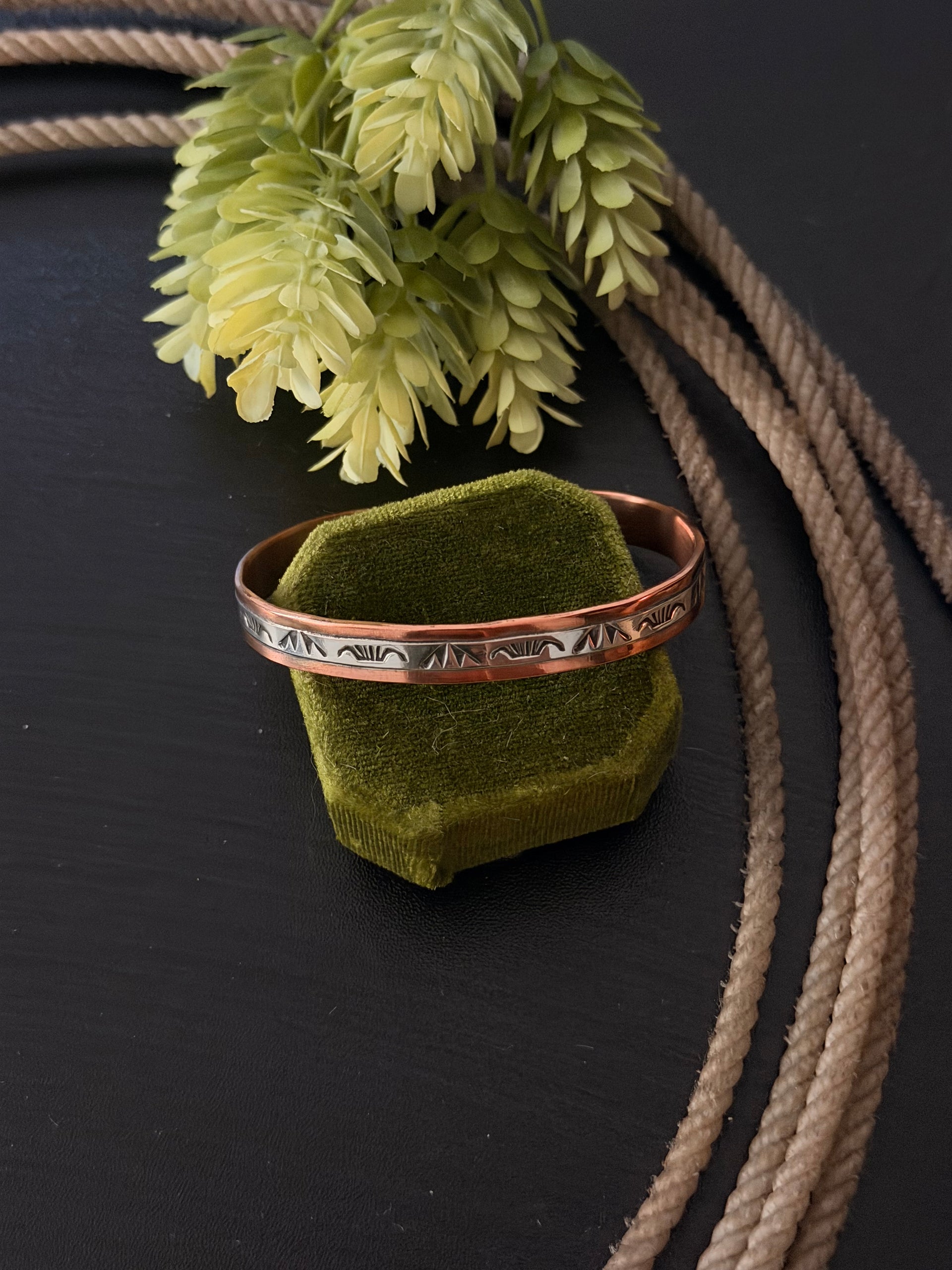 Wylie Secatero Copper & Sterling Silver Cuff Bracelet