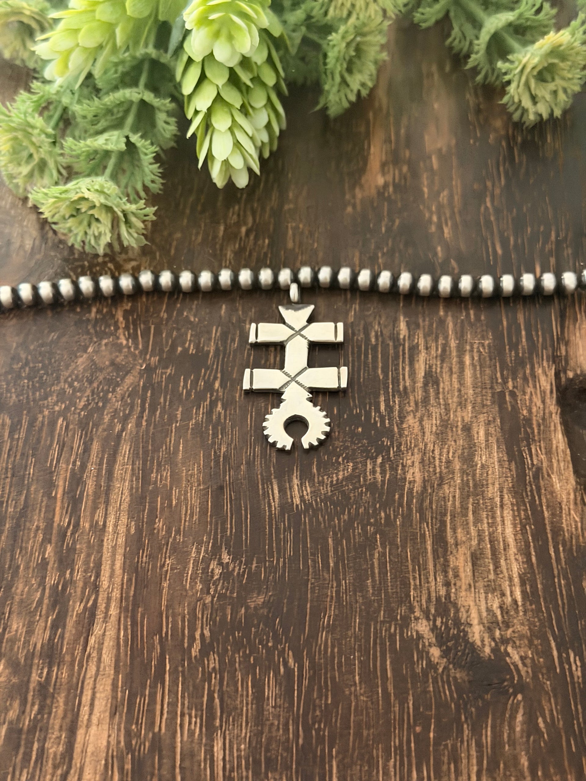 Navajo Made Sterling Silver Pendant
