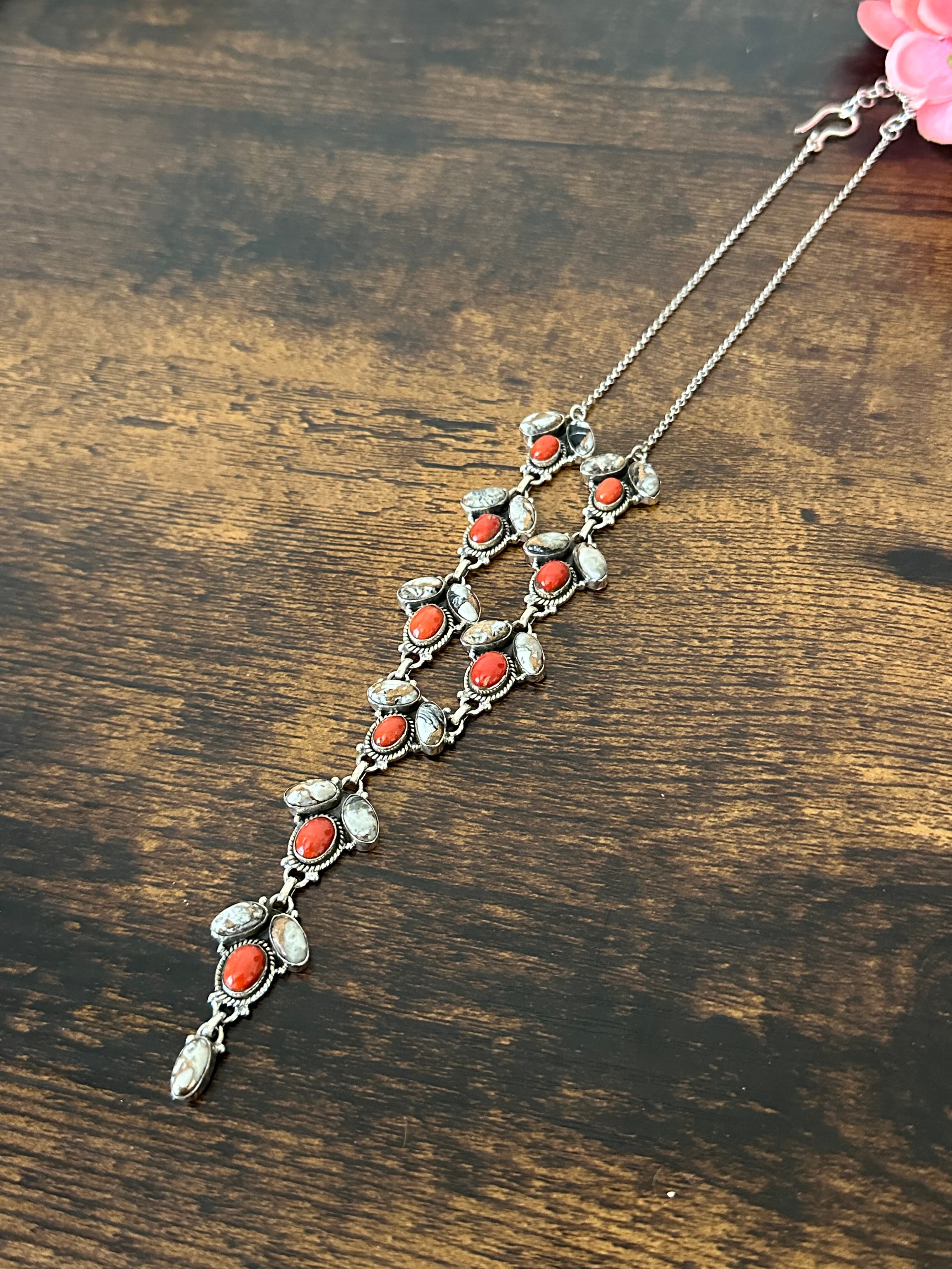 Southwest Made Multi Stone & Sterling Silver Necklace Set