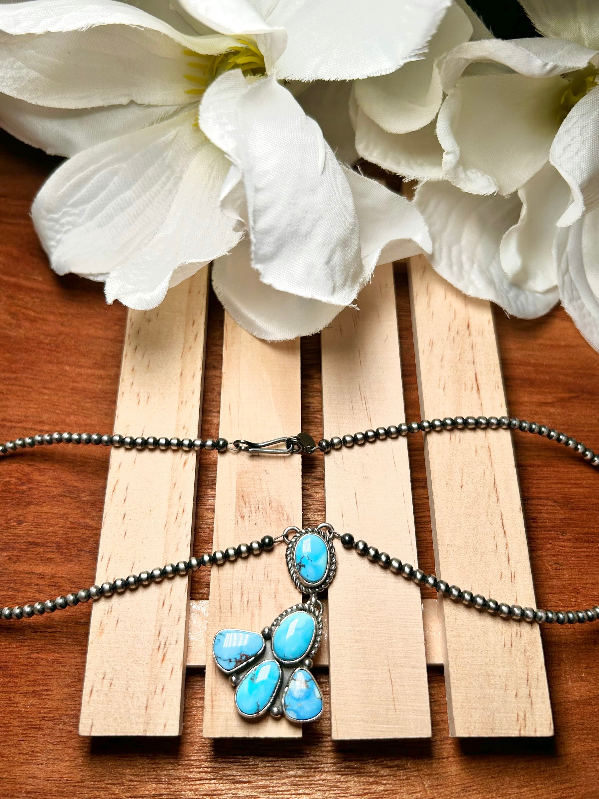 Larry Kaye Made Golden Hill’s & Sterling Silver Necklace