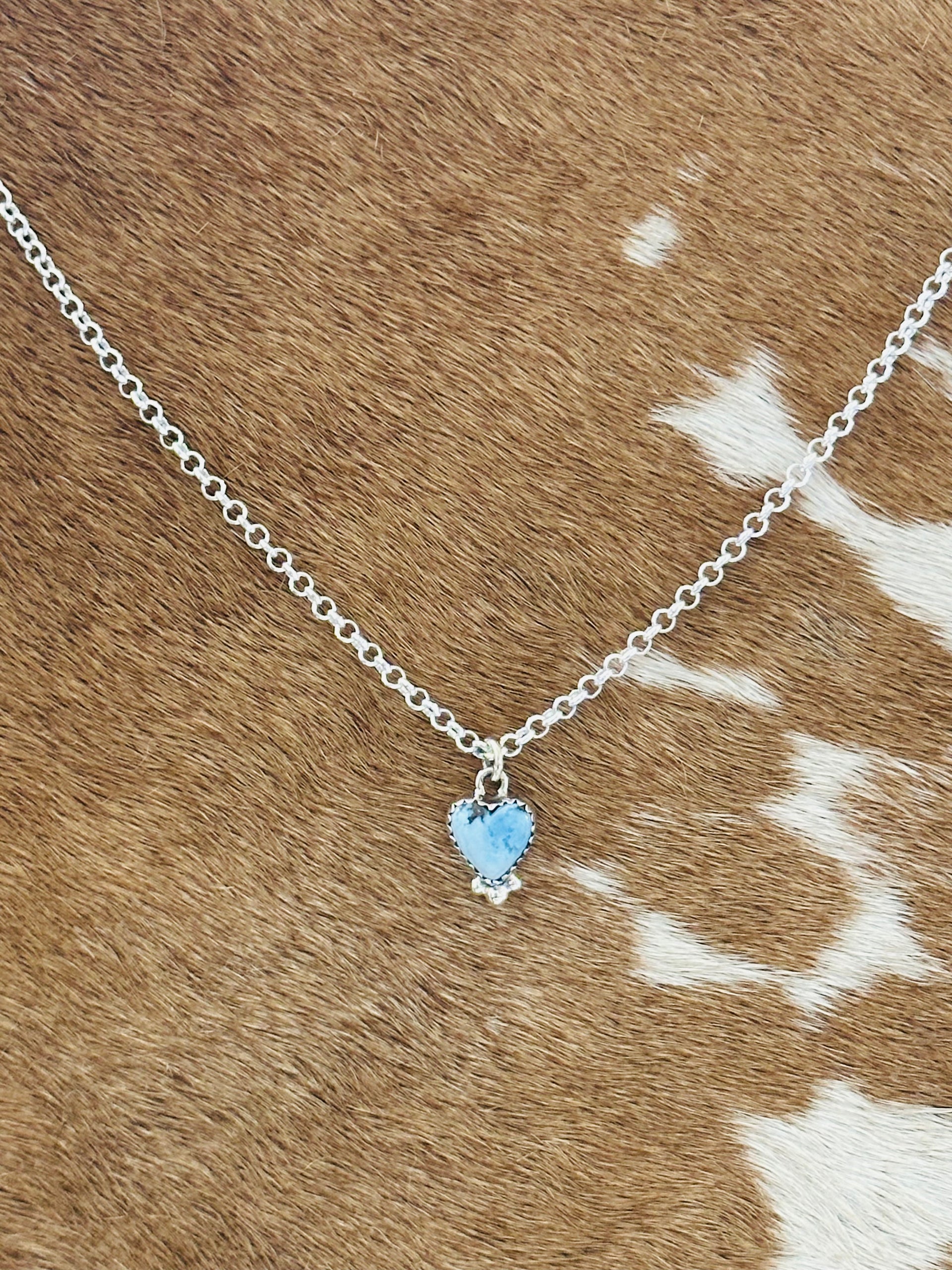Southwest Handmade Golden Hills Turquoise & Sterling Silver Necklace