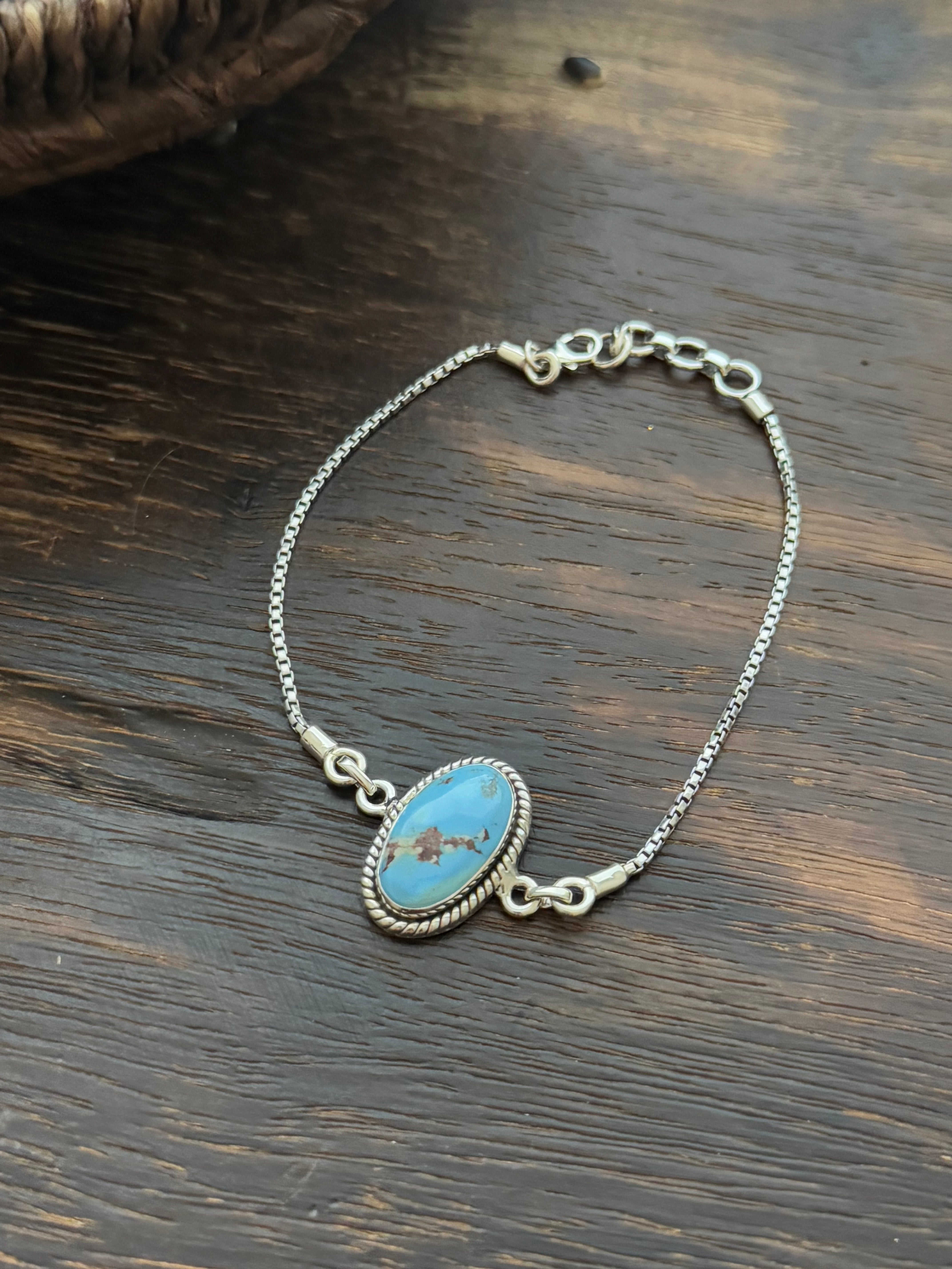 TTD Golden Hills Turquoise & Sterling Silver Bracelet