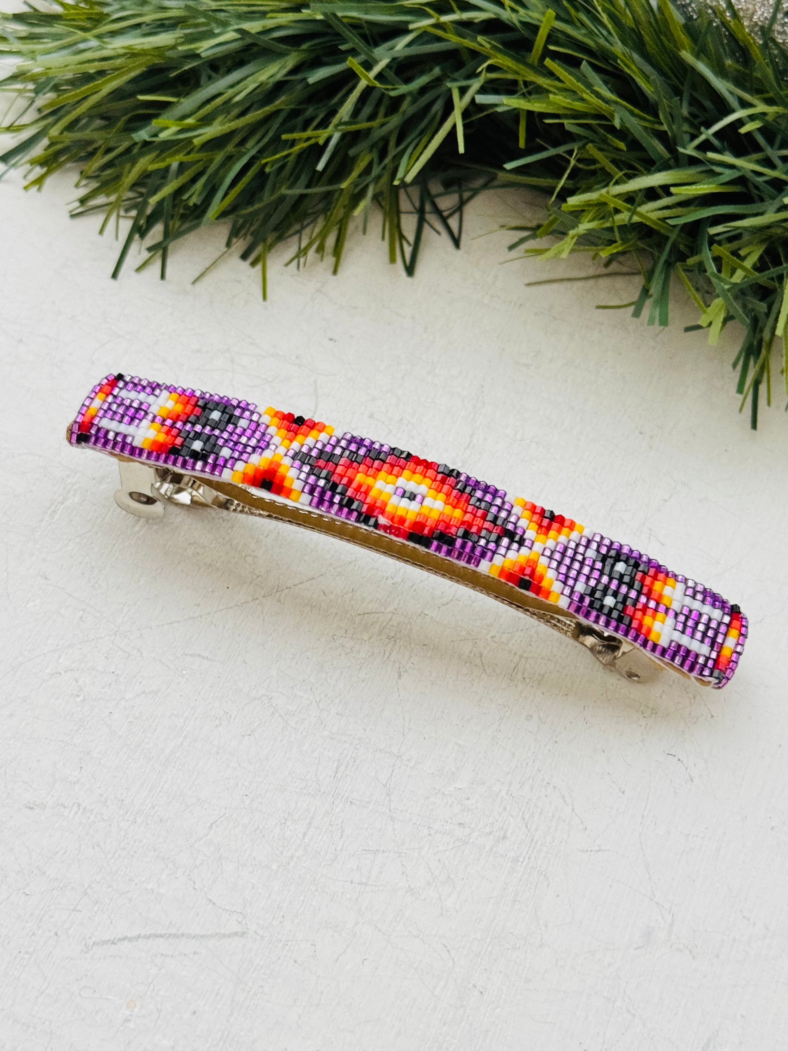 Navajo Made Bended Hair Barrette Pair