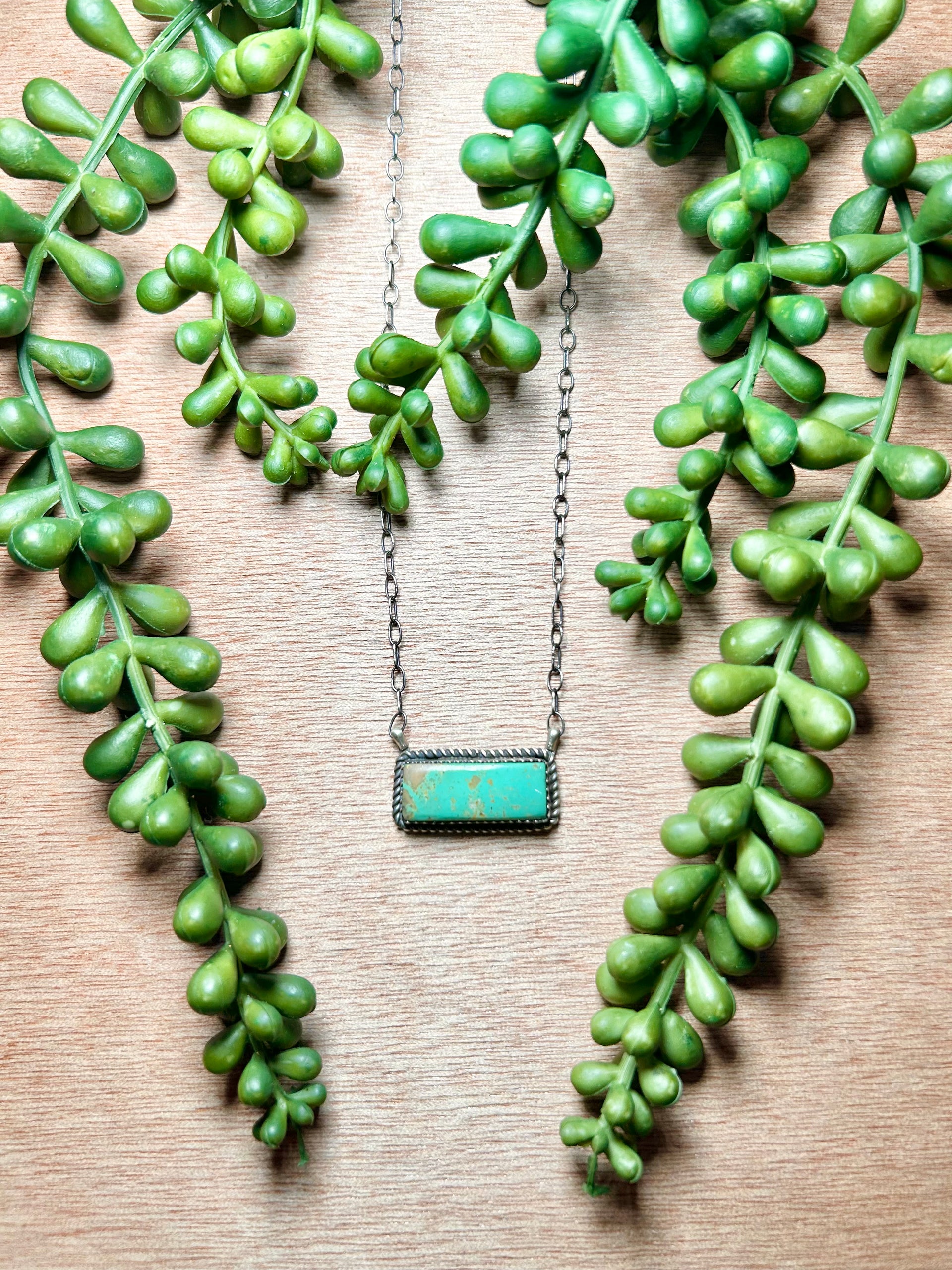 Tia Long Kingman Turquoise & Sterling Silver Necklace