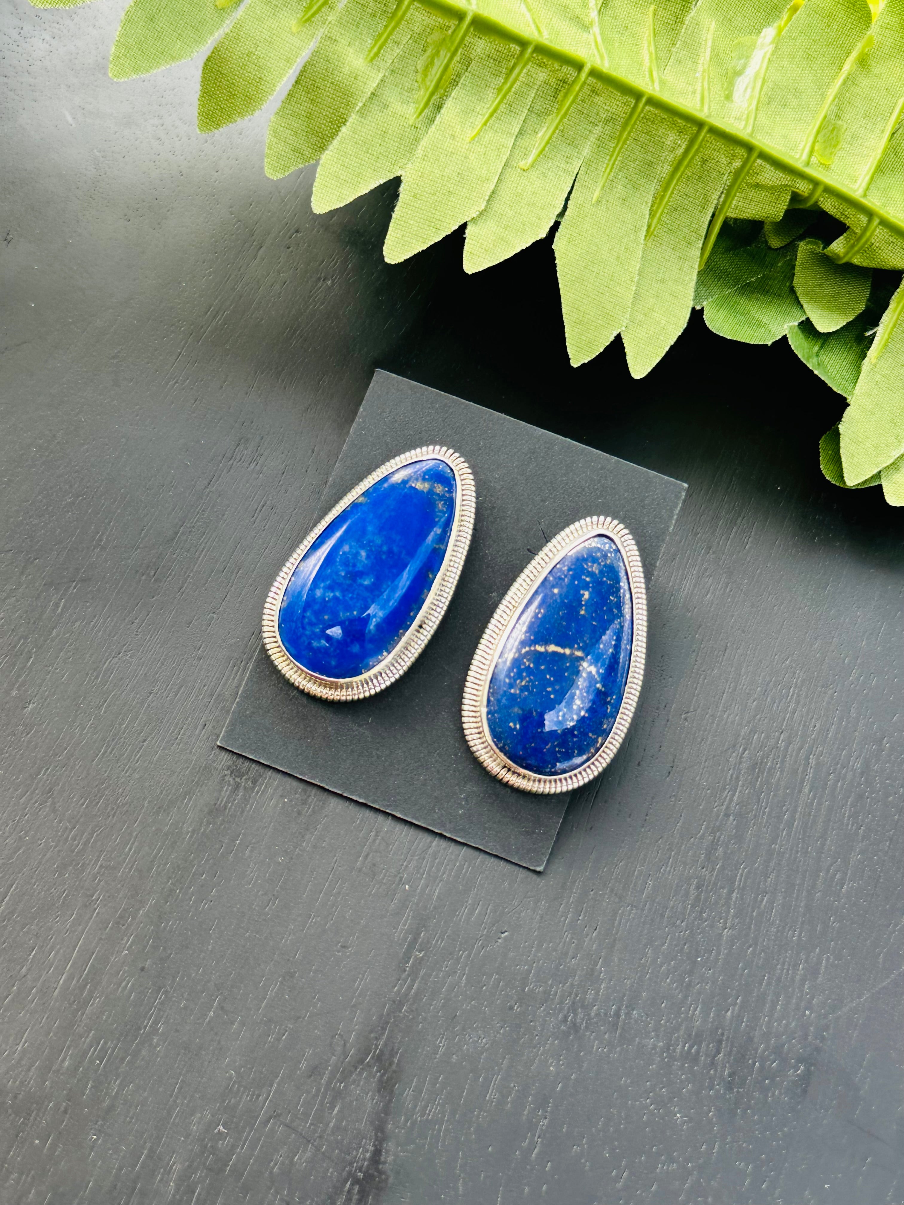 Wydell Billie Lapis & Sterling Silver Earrings