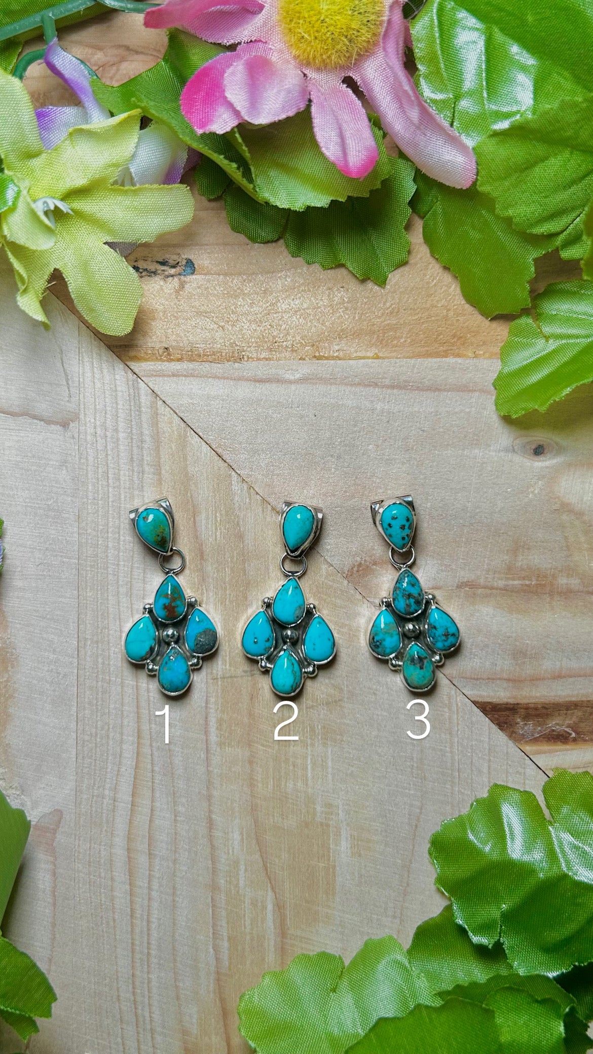 Pearline Spencer Kingman Turquoise & Sterling Silver Pendant