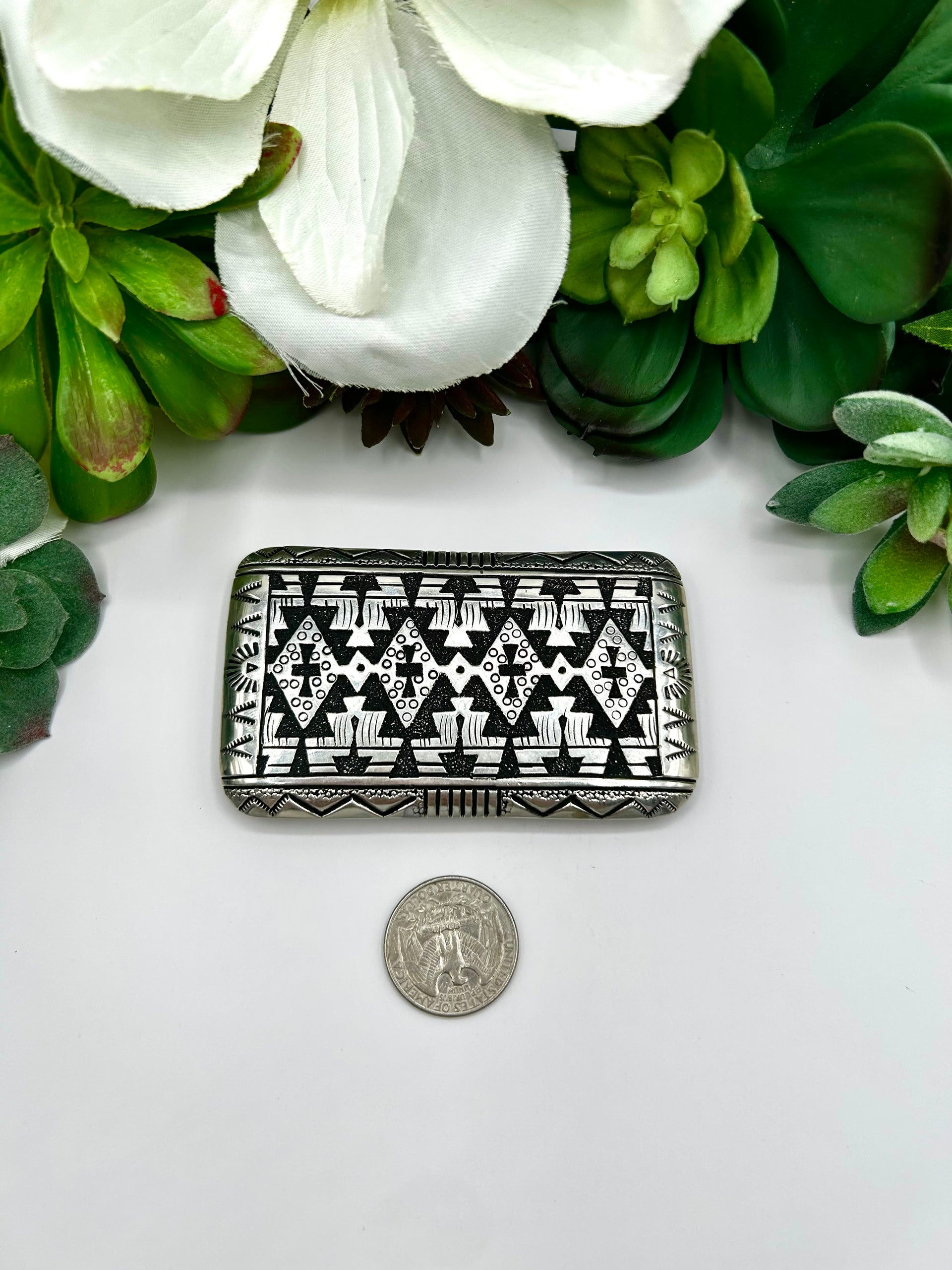 Richard Singer Sterling Silver Belt Buckle