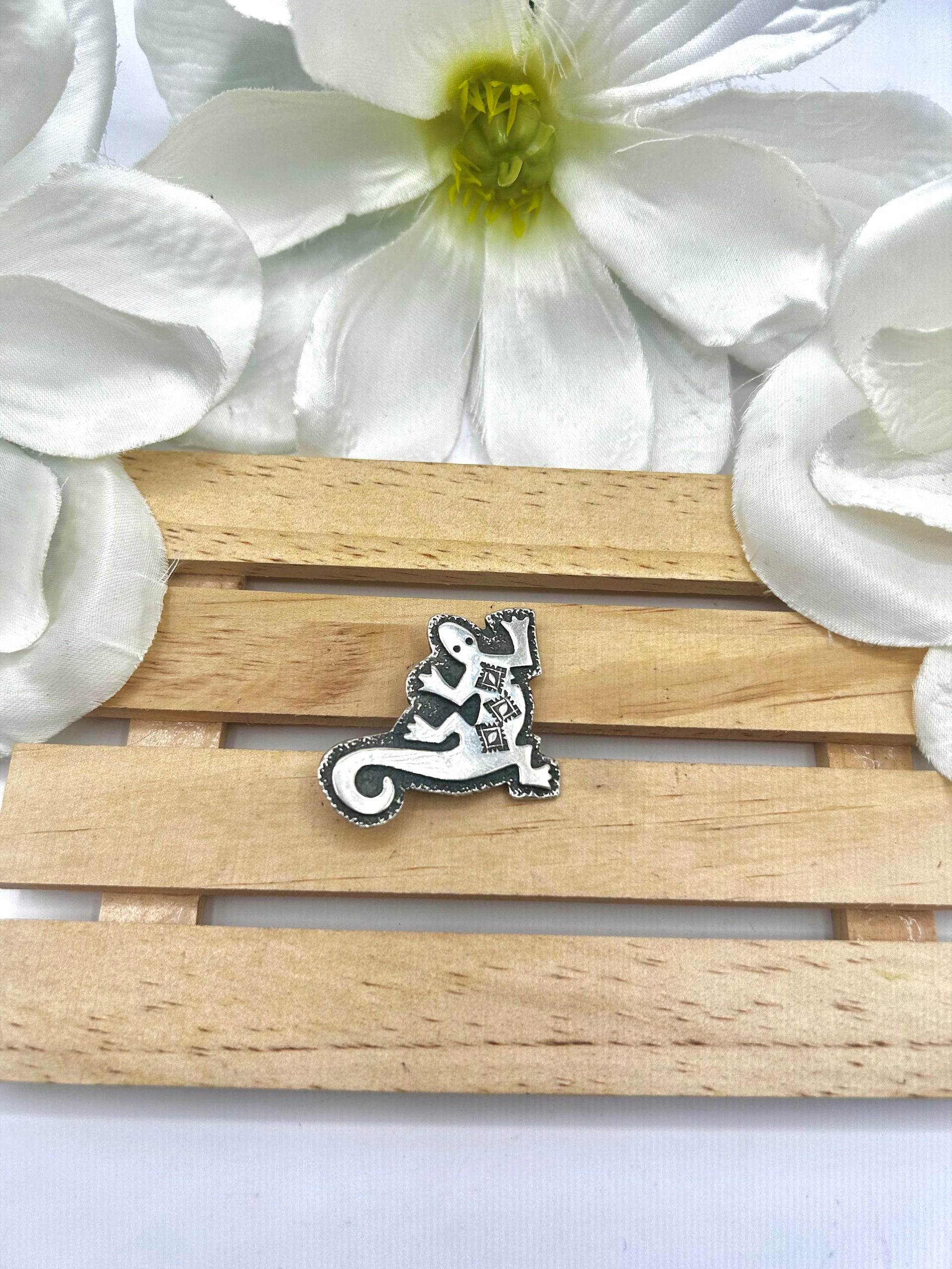 Navajo Made Sterling Silver Pin