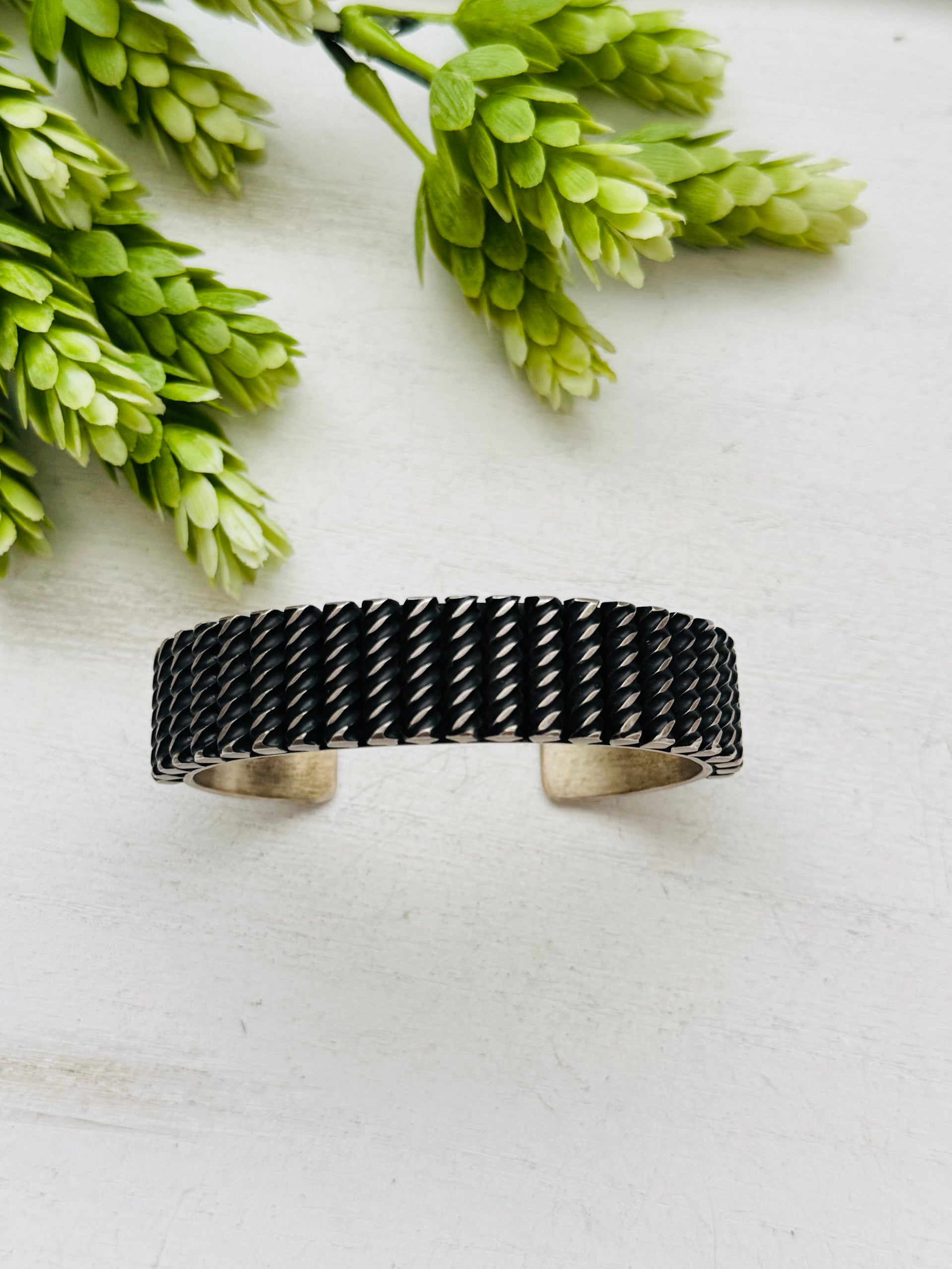 Leander Tahe Sterling Silver Cuff Bracelet