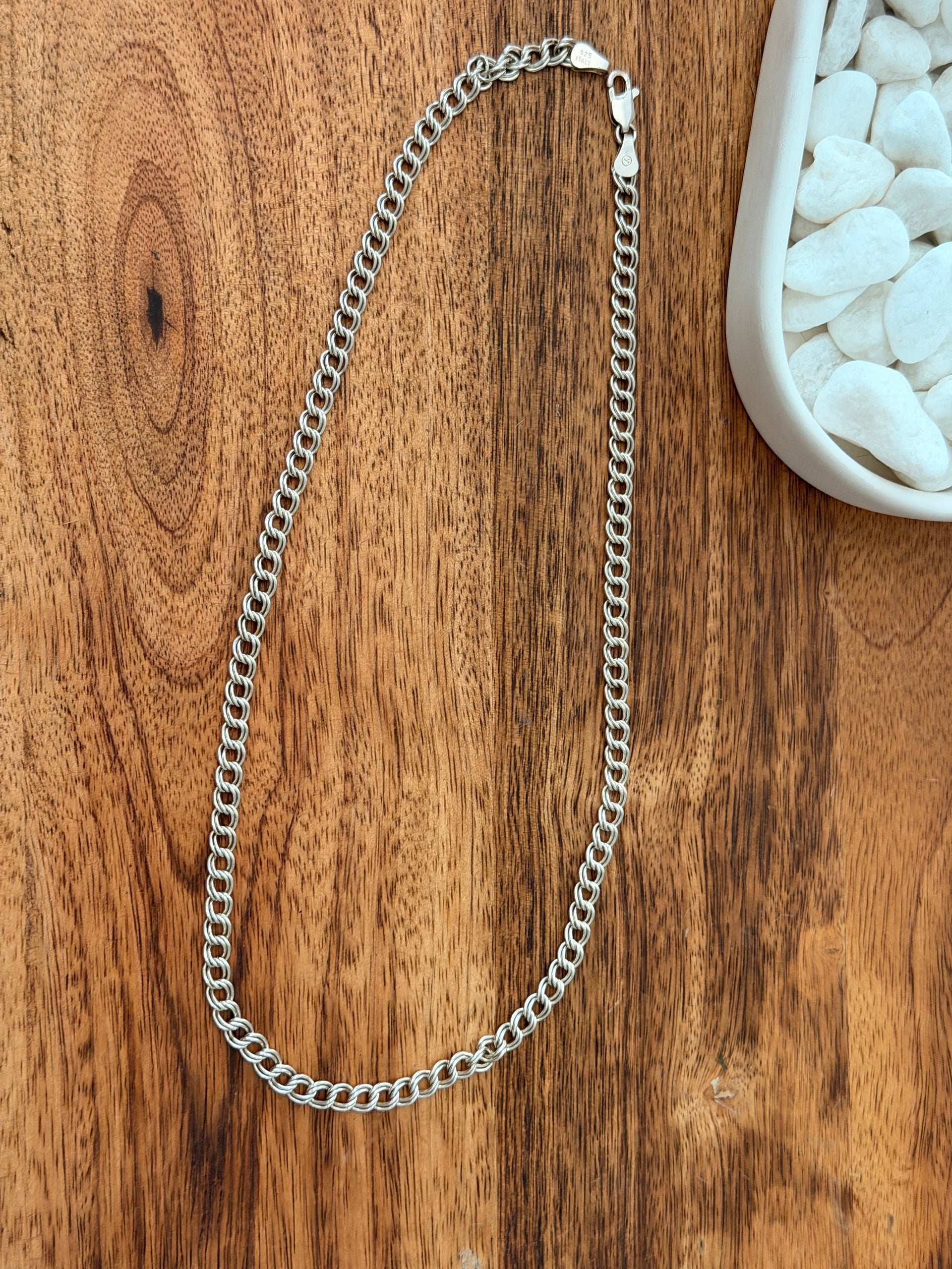 Sterling Silver Italian Links Necklace