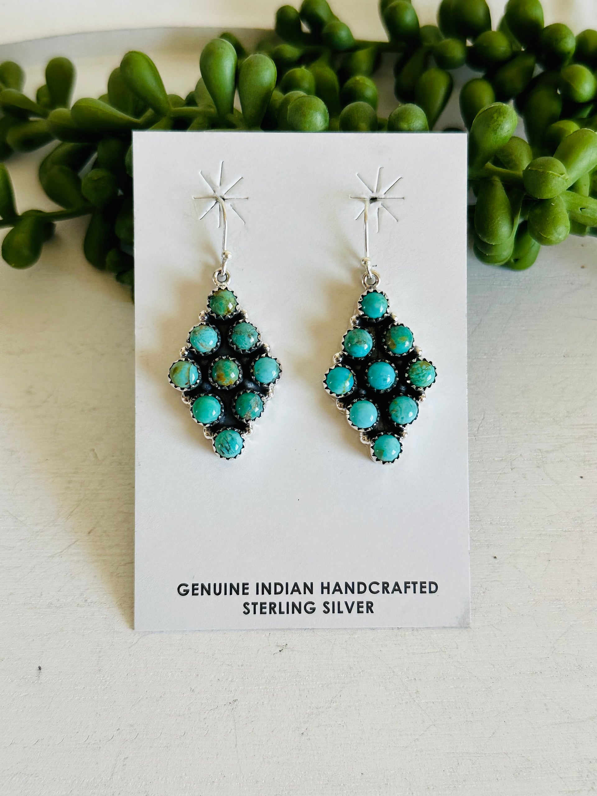 TTD “The Teagan” Kingman Turquoise & Sterling Silver Earrings