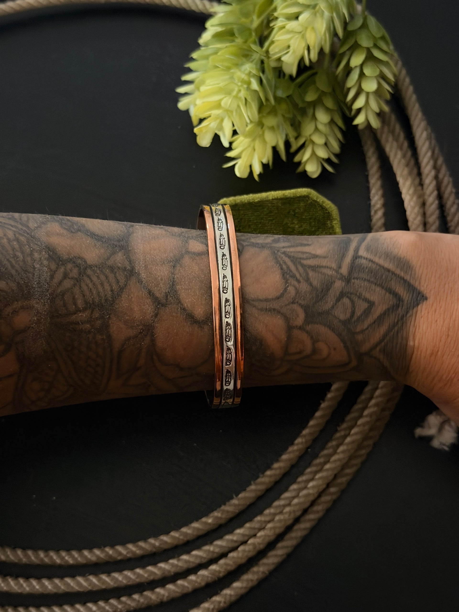Wylie Secatero Copper & Sterling Silver Cuff Bracelet