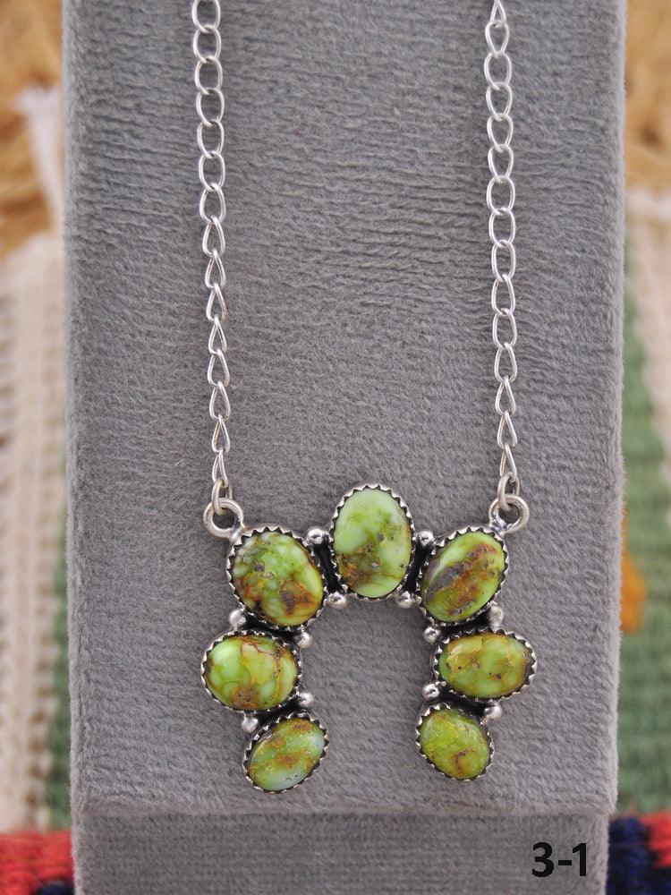 Southwest Handmade Palomino & Sterling Silver Naja Necklace