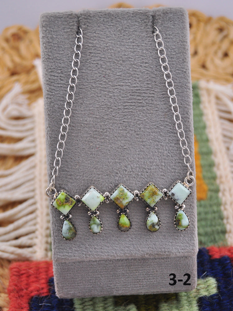 Southwest Handmade Palomino & Sterling Silver Necklace