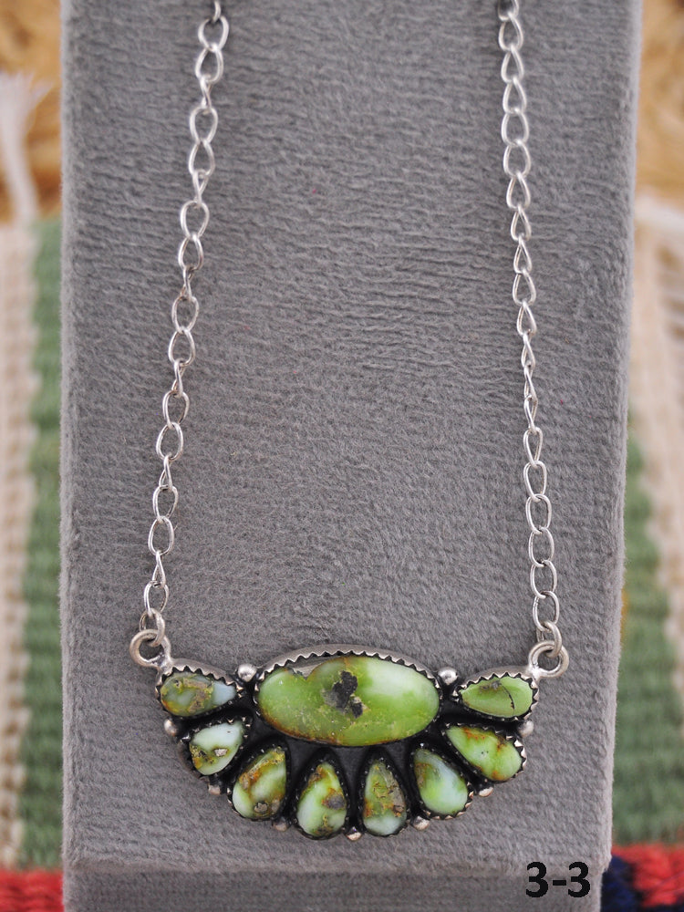 Southwest Handmade Palomino & Sterling Silver Necklace