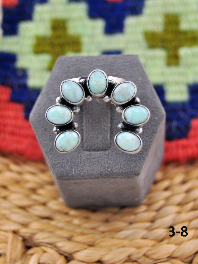 Southwest Made Paloma & Sterling Silver Naja Adjustable Ring