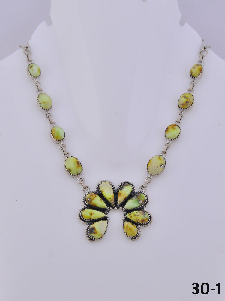 Southwest Handmade Palomino & Sterling Silver Naja Necklace