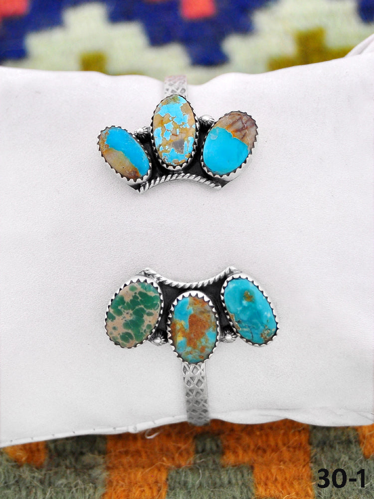 Southwest Handmade Royston & Sterling Silver Cuff Bracelet