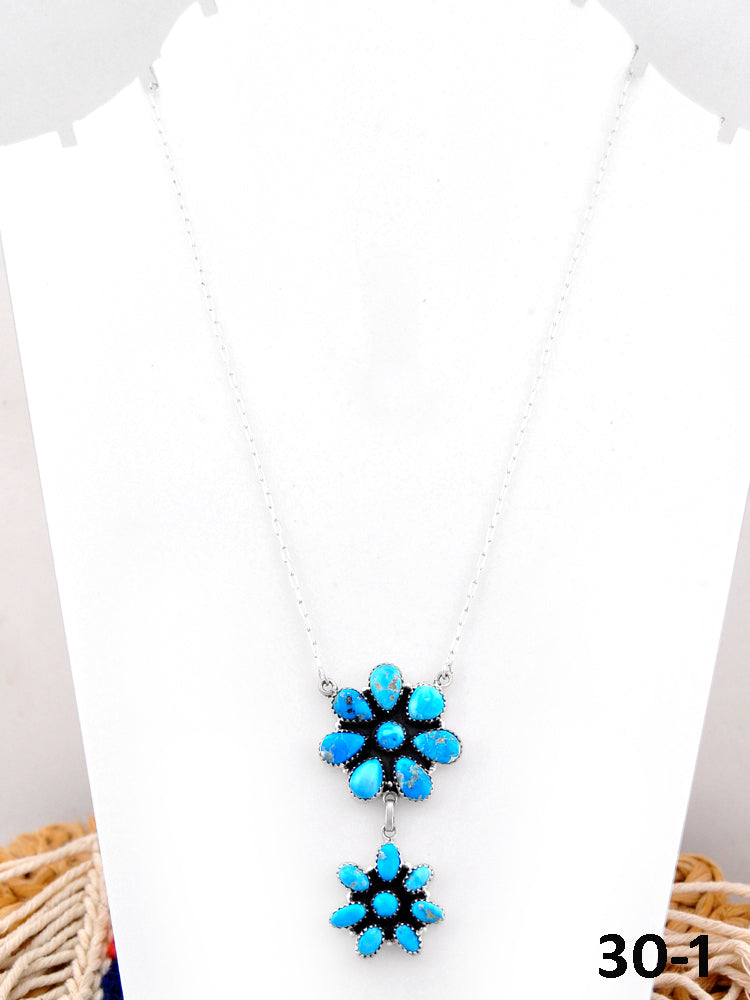 Southwest Handmade White Water & Sterling Silver Necklace