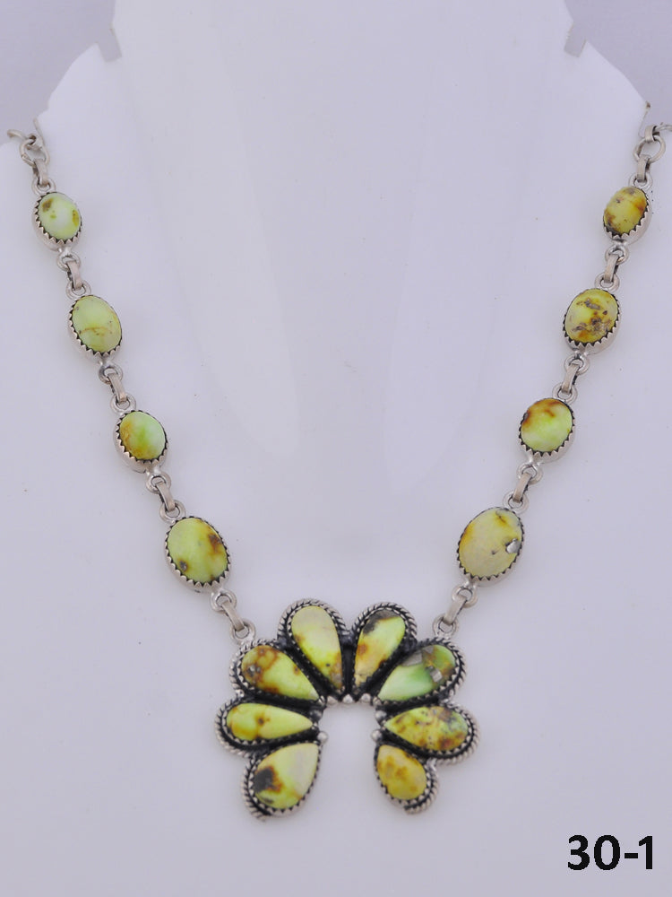 Southwest Handmade Palomino & Sterling Silver Naja Necklace