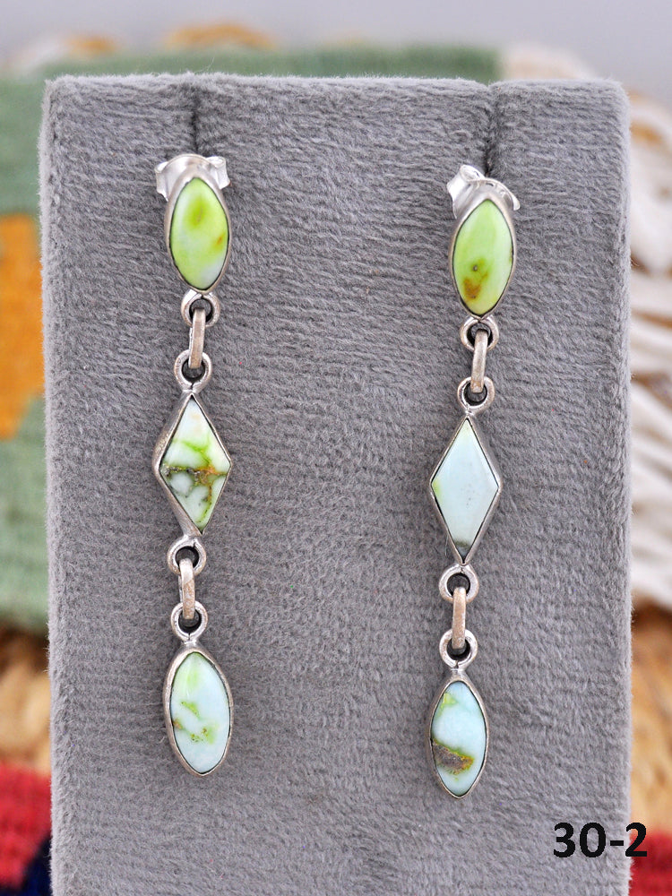 Southwest Made Palomino & Sterling Silver Post Earrings