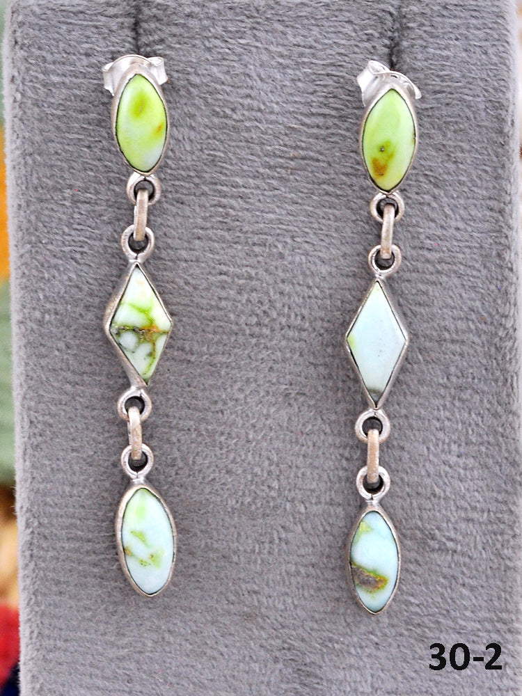 Southwest Made Palomino & Sterling Silver Post Earrings