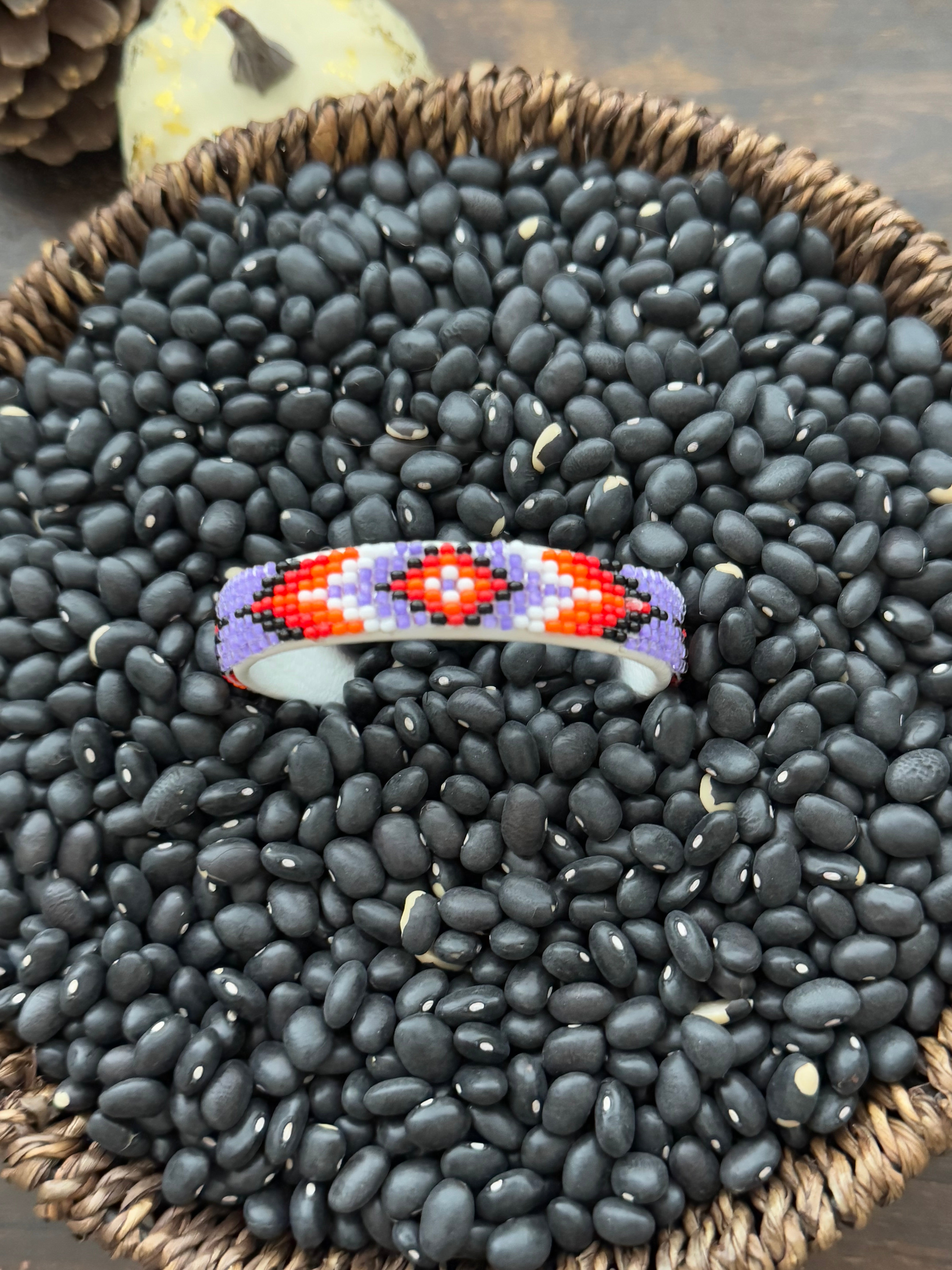 Navajo Made Beaded Bracelet Cuff