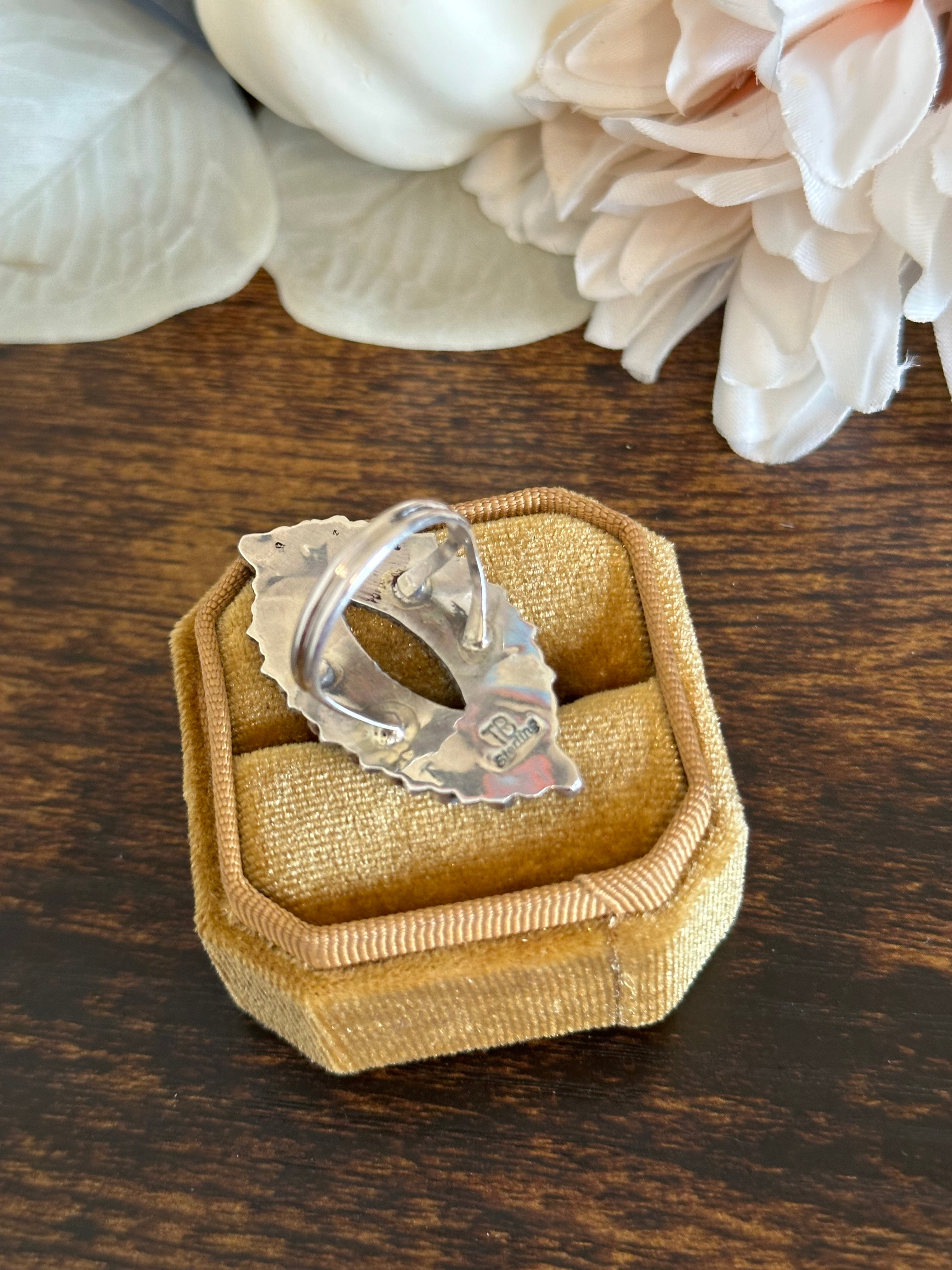 Tamara Bennally Sterling Silver Cluster Ring