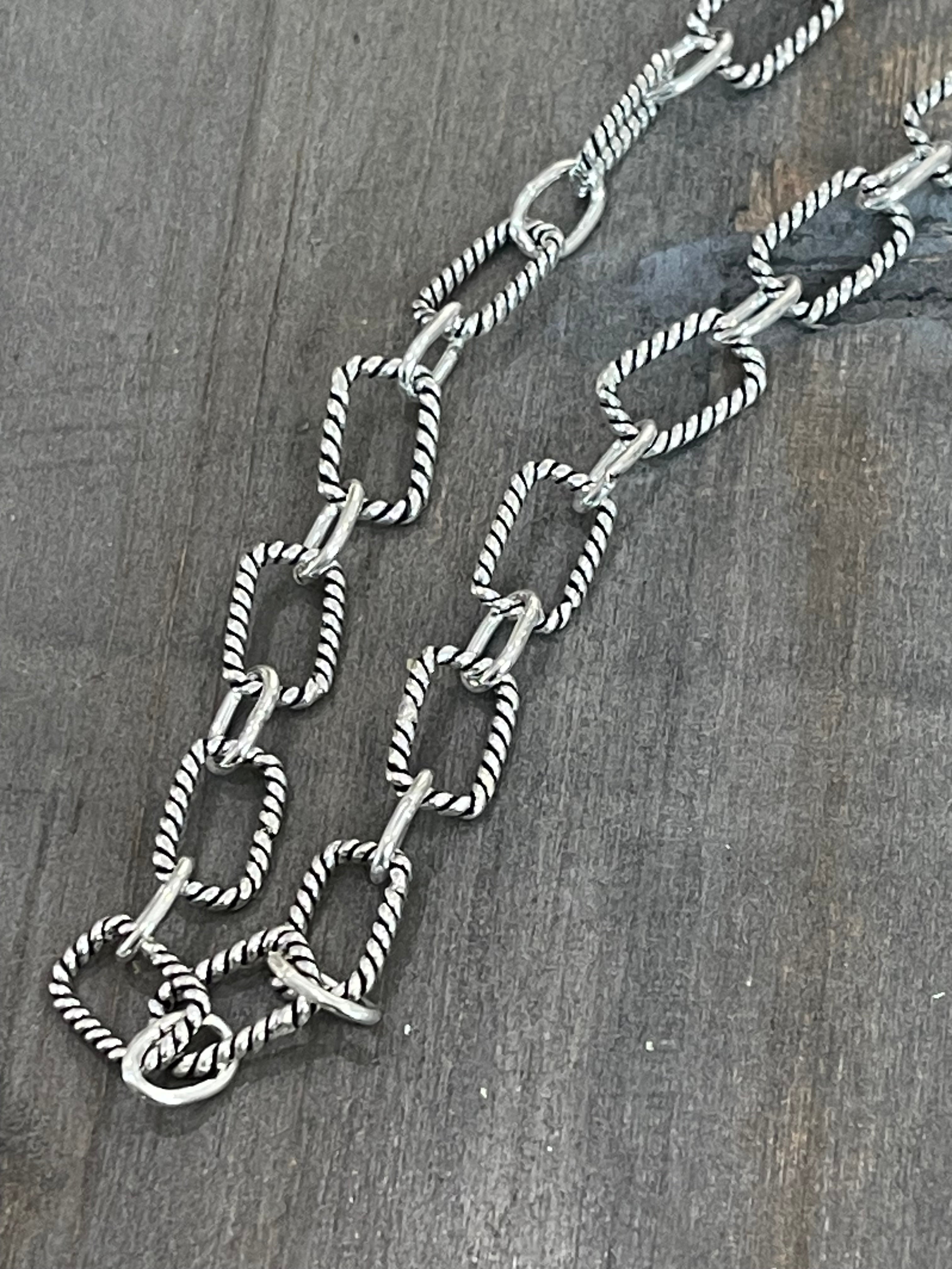 Southwest Handmade Sterling Silver 20 Inch Chain Necklace