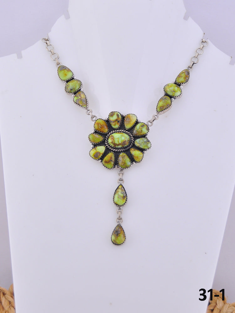 Southwest Handmade Palomino & Sterling Silver Necklace