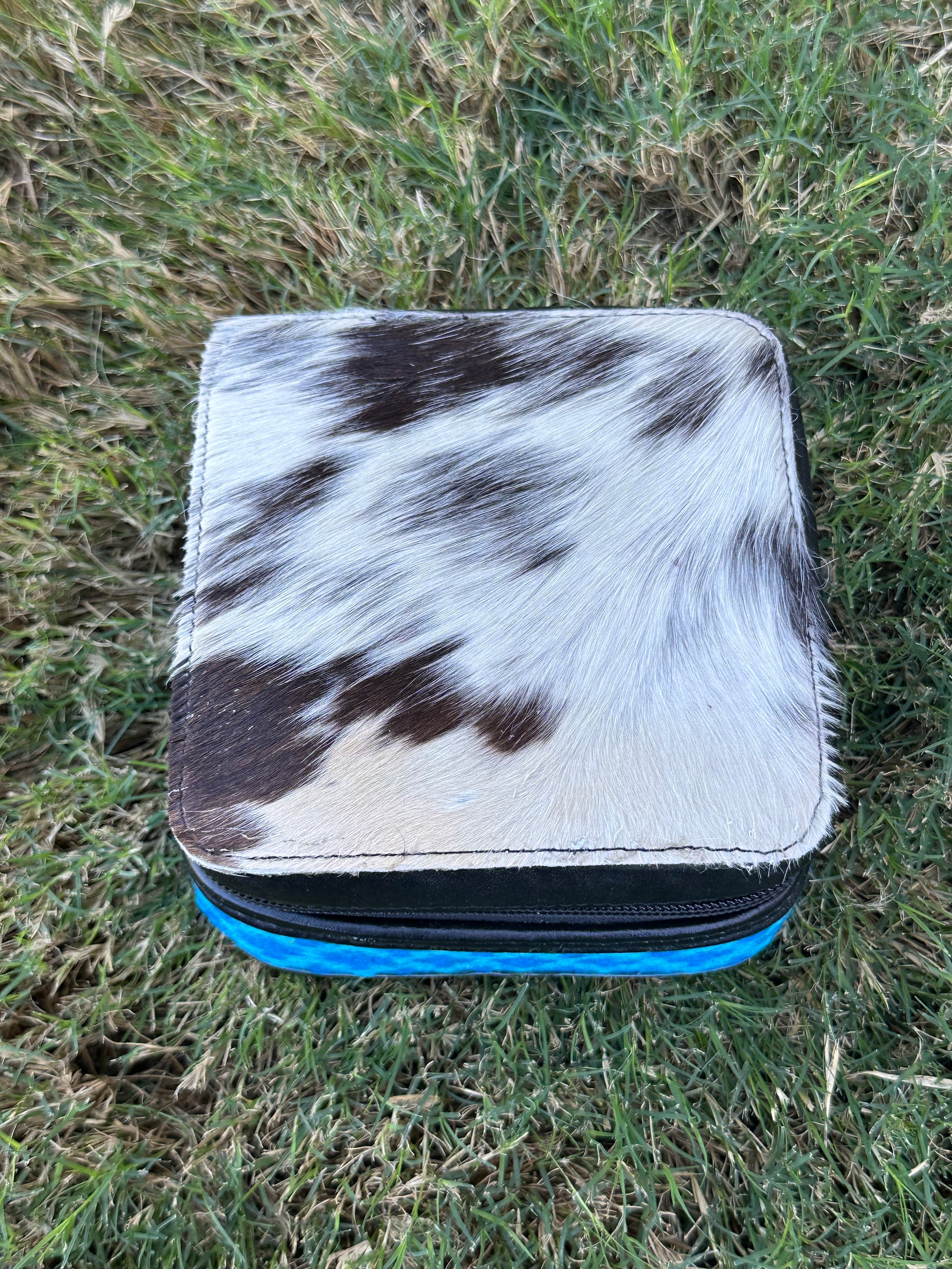 Genuine Leather Cowhide Jewelry Box