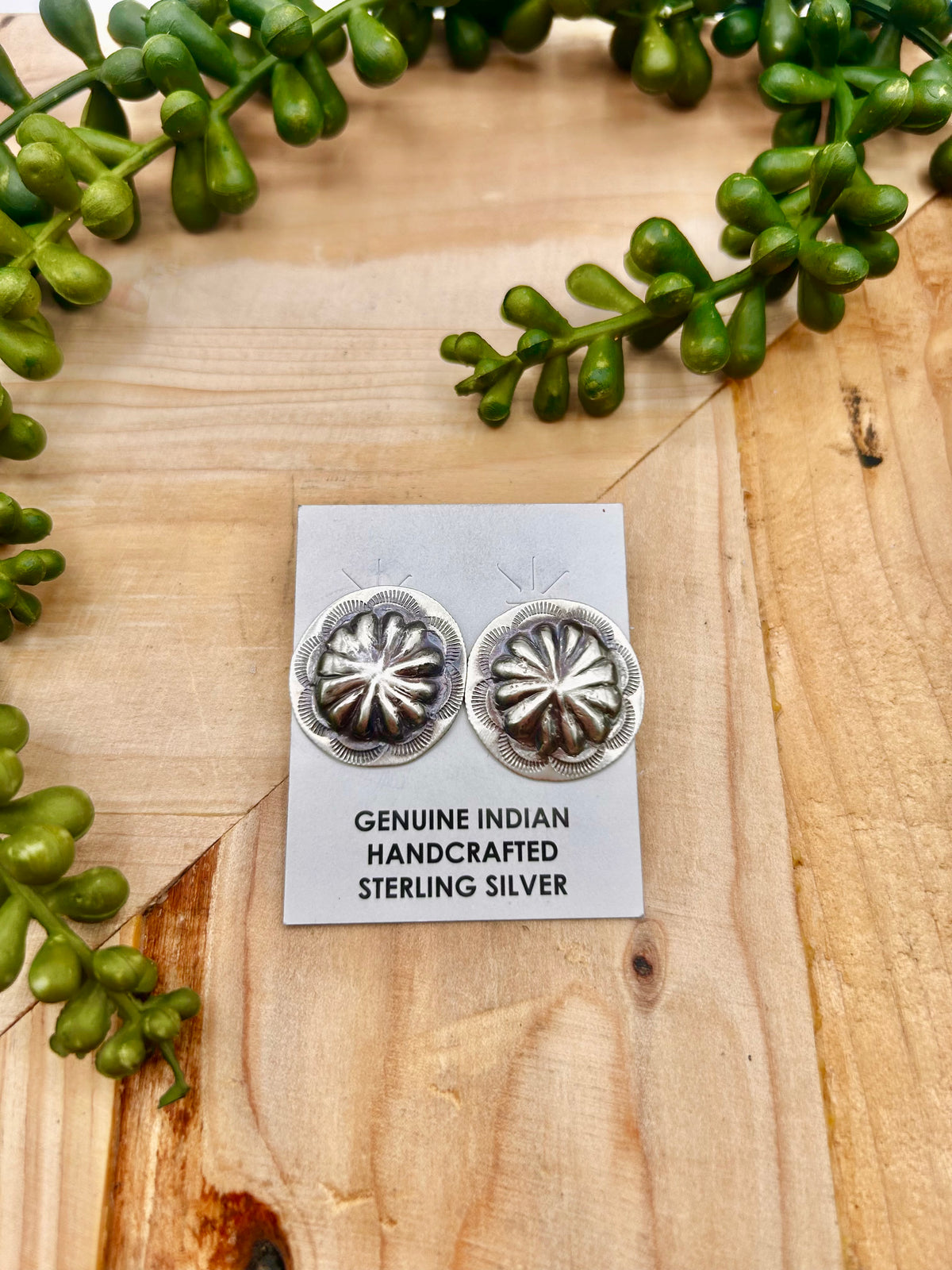 Joan Begay Sterling Silver Post Earrings